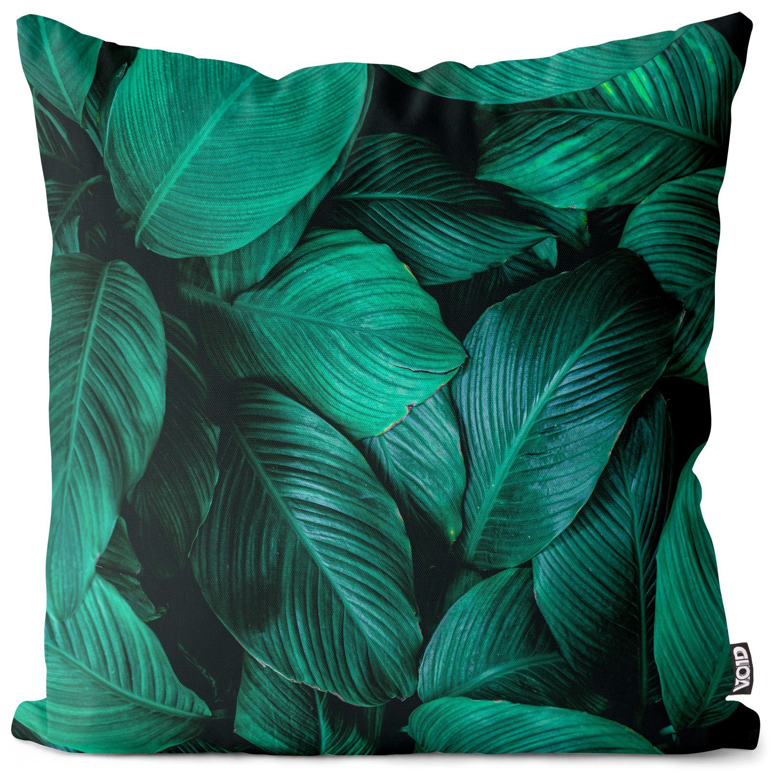 Kissenbezug, VOID (1 Stück), Grün Natur Sofa-Kissen Zimmer-Pflanzen Dschungel Urlaub Tropen-Wald Asien Garten Afrika Palmen-Blätter