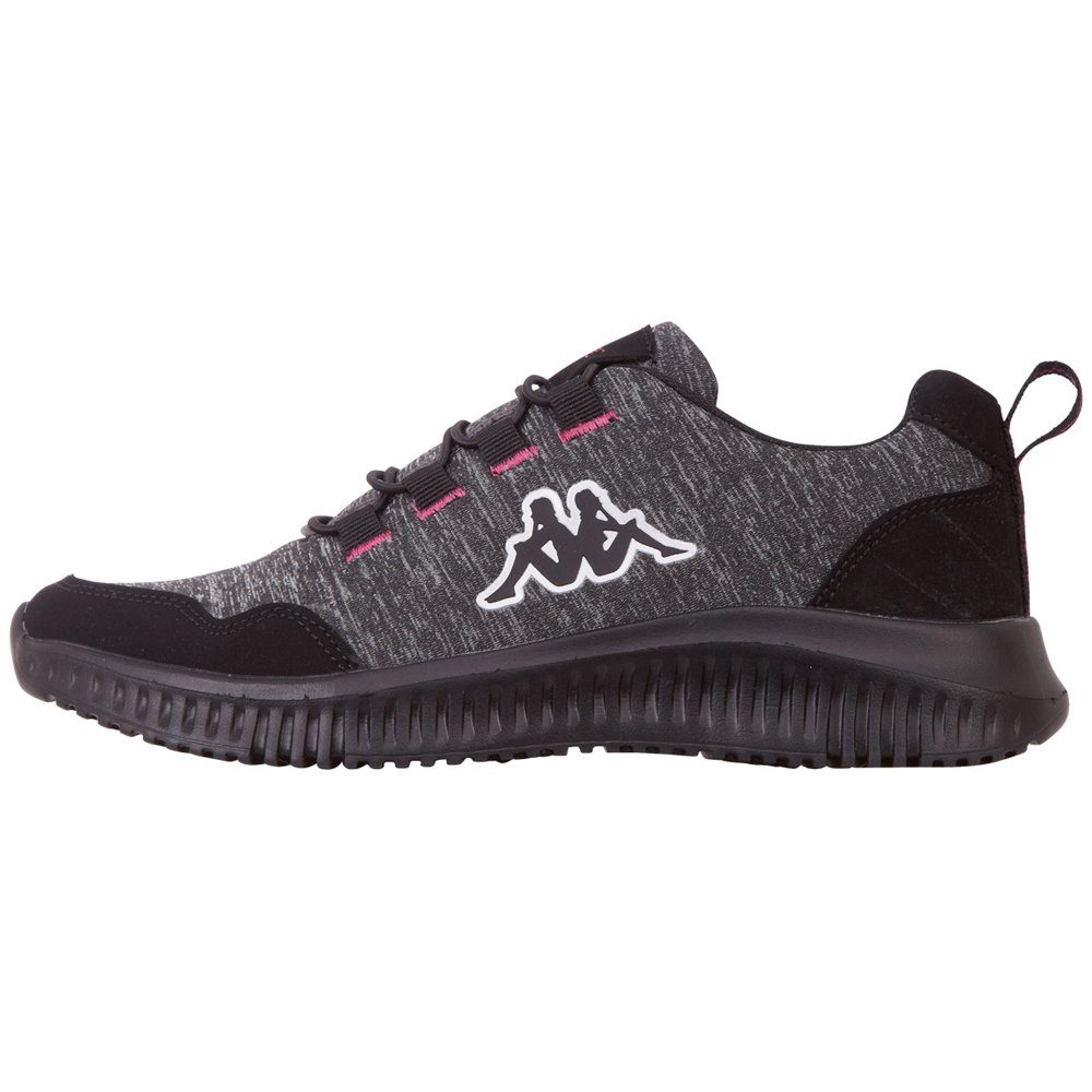 Kappa Sneaker - extra leicht & bequem black-pink | Sneaker low