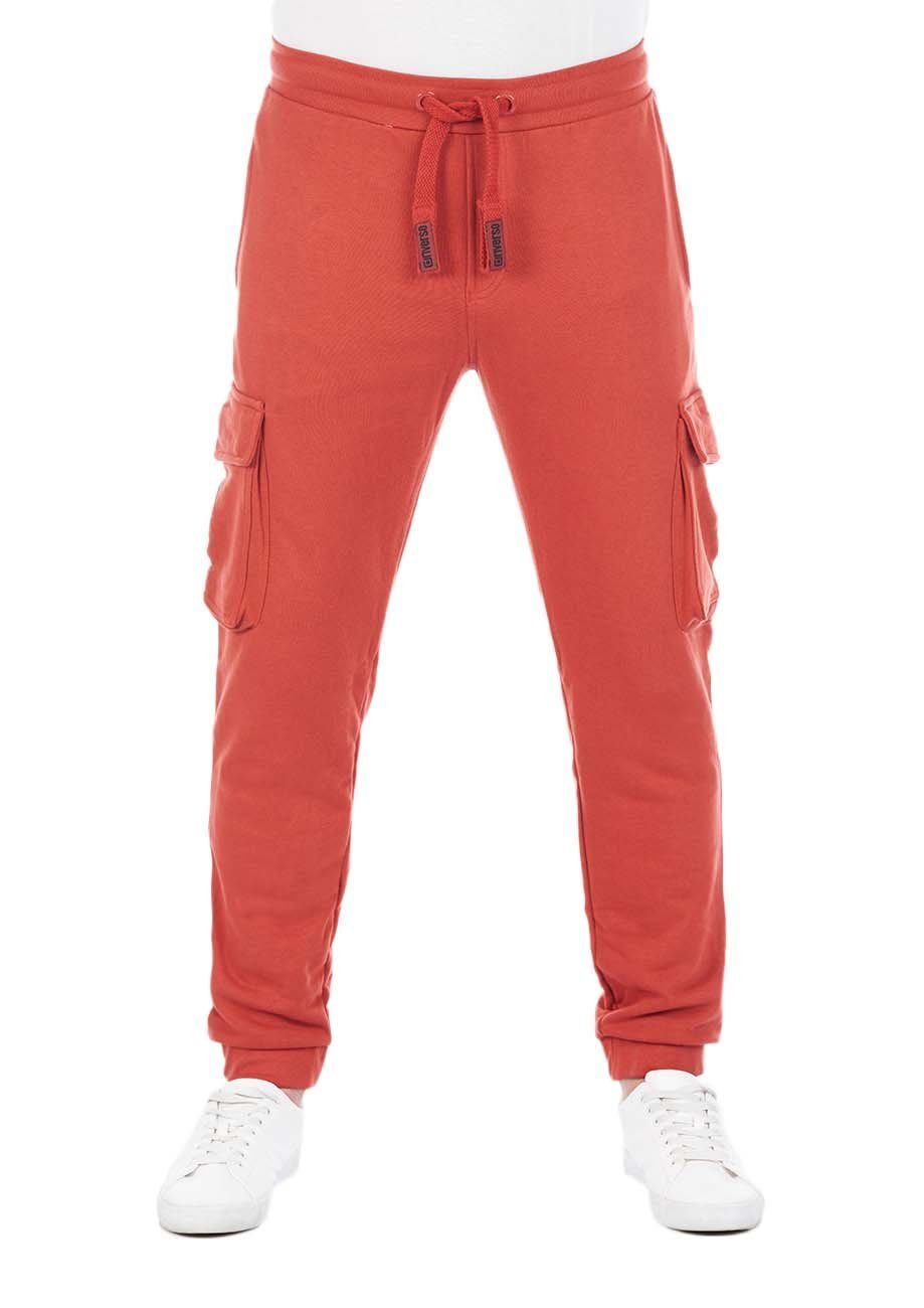 riverso Sweathose Herren Trainigshose RIVLars Slim Fit Jogginghose mit Cargotaschen
