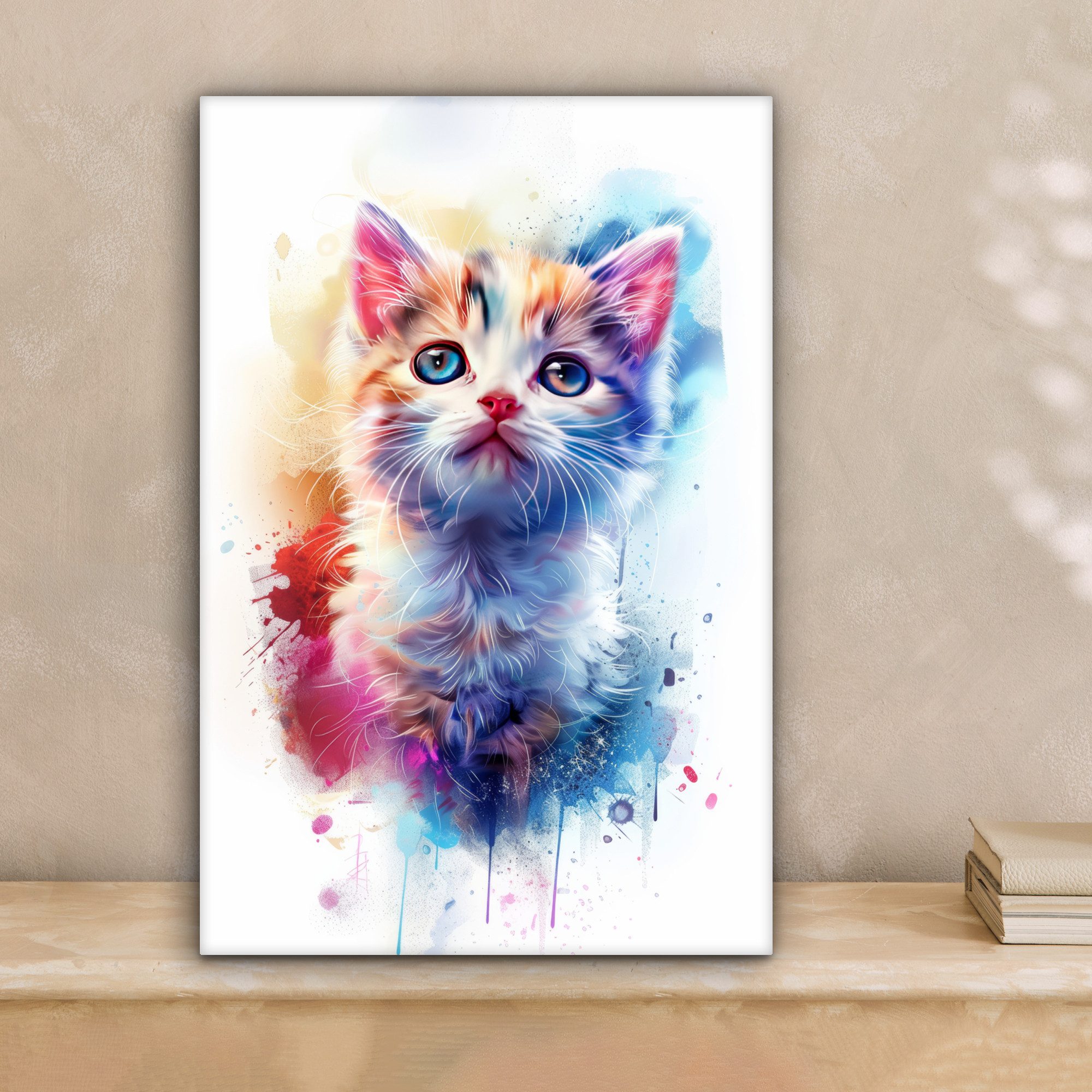 OneMillionCanvasses® Leinwandbild Katze - Porträt - günstig online kaufen