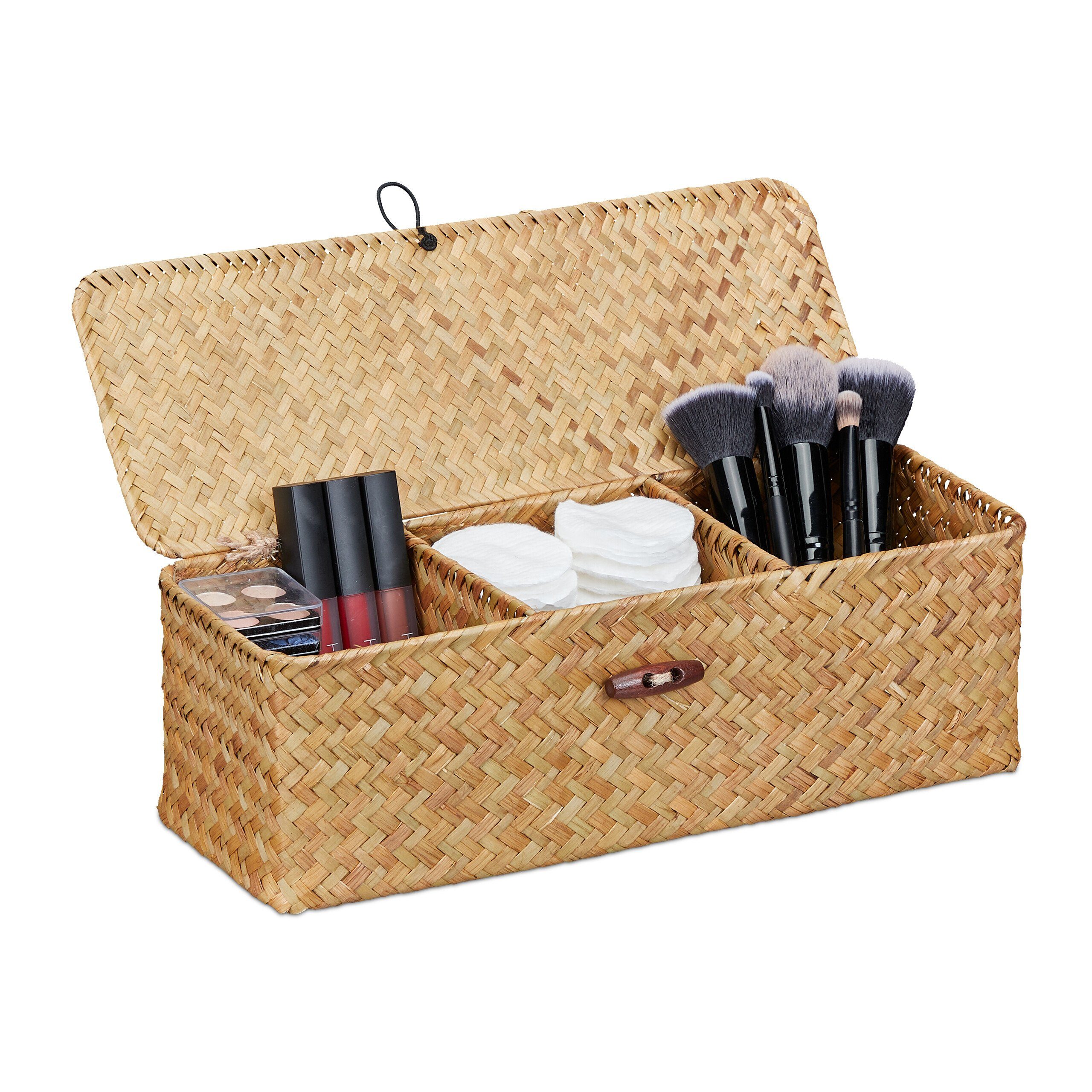 relaxdays Aufbewahrungsbox mit Deckel günstig online kaufen