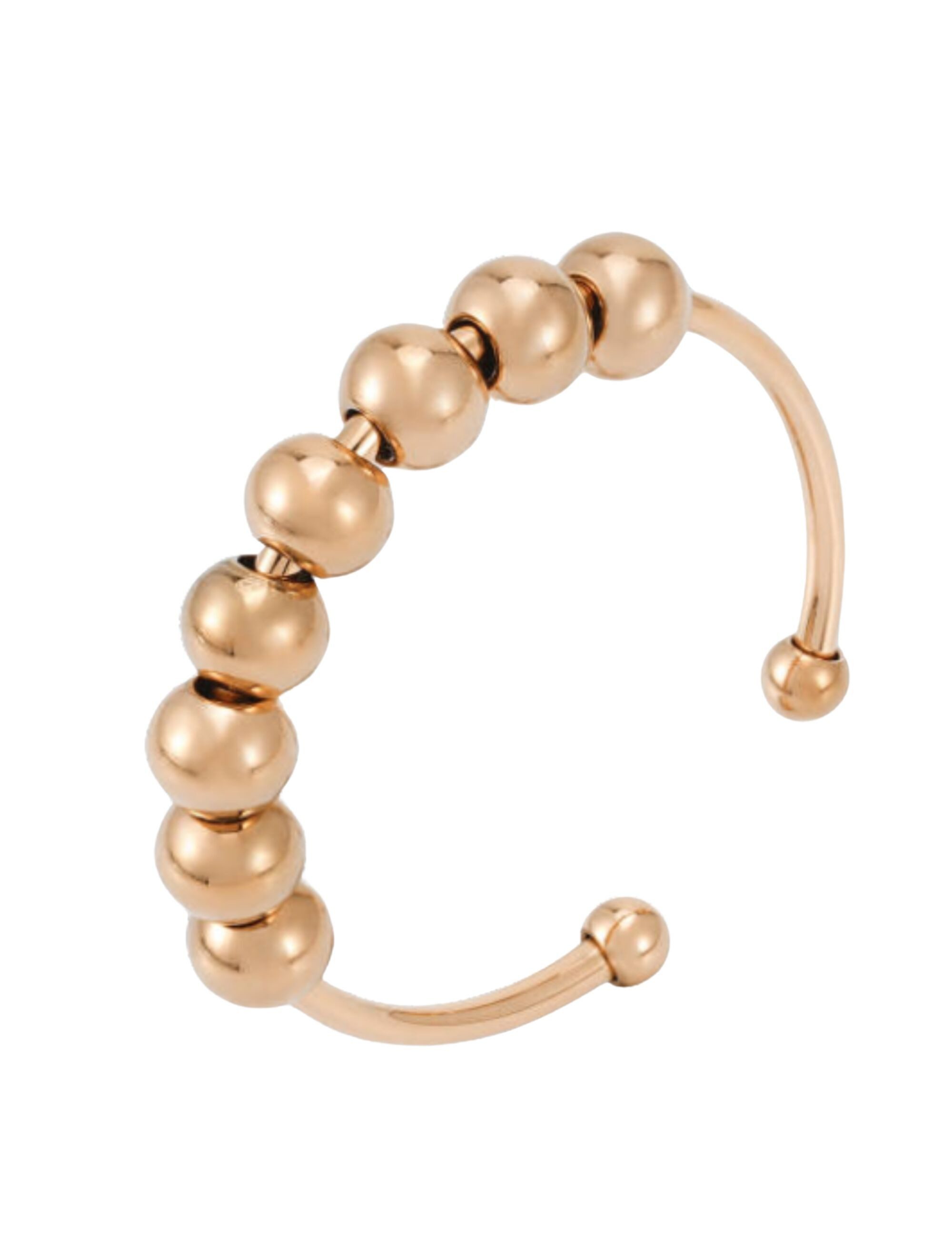 GOOD.designs Perlenring, Anxiety Ring mit beweglichen Perlen