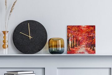 OneMillionCanvasses® Gemälde Gemälde - Bäume - Herbst - Ölgemälde, (1 St), Leinwand Bilder für Wohnzimmer Schlafzimmer