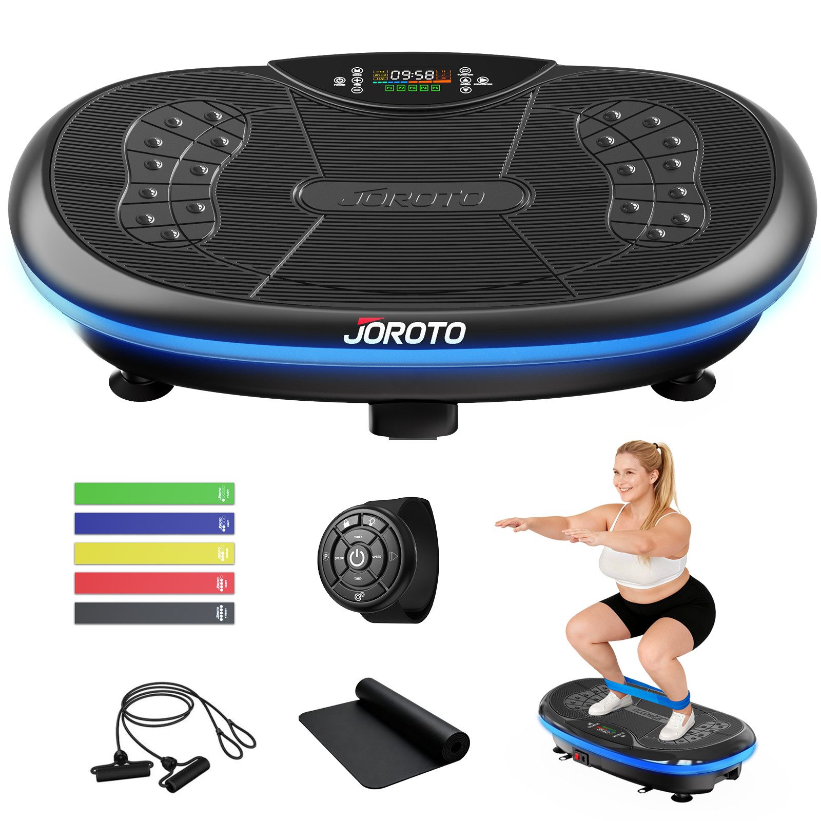 JOROTO Vibrationsplatte JOROTO leise und rutschfeste Vibrationsplatte für zu Hause