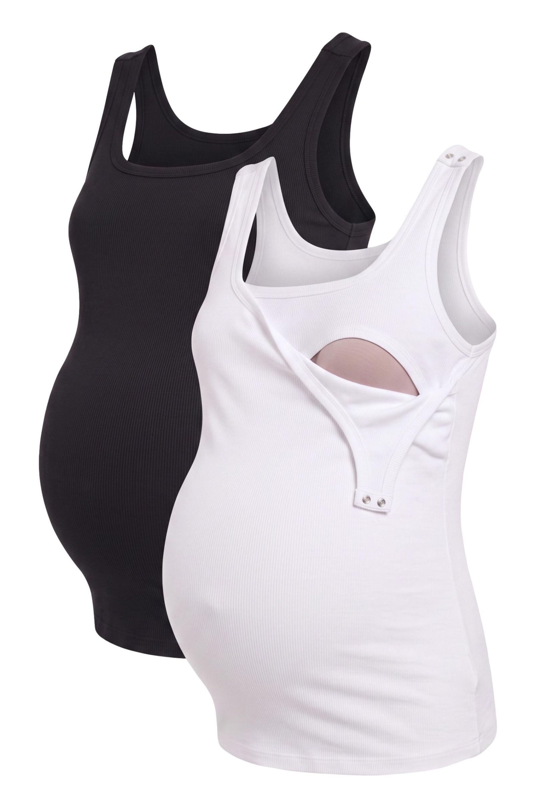 Seraphine Trägertop Seraphine Jersey-Tanktops, 2er-Pack, Umstandsmode (2-tlg)
