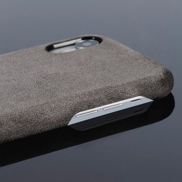 Hama Handyhülle Textil Touch Cover Schutz-Hülle Case Tasche, hochwertige Textilbezug Wireless-Charging edle und angenehme Haptik