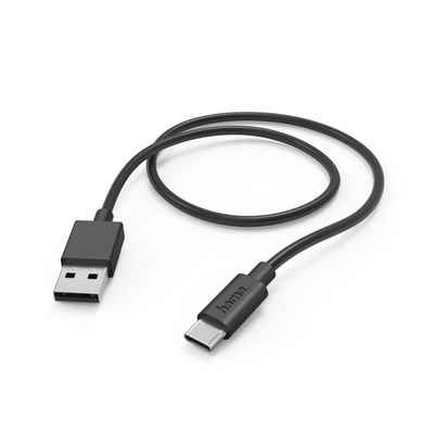 Hama Ladekabel, USB-A - USB-C, 1 m, Schwarz USB-Kabel, USB Typ A, USB-C, (100 cm)