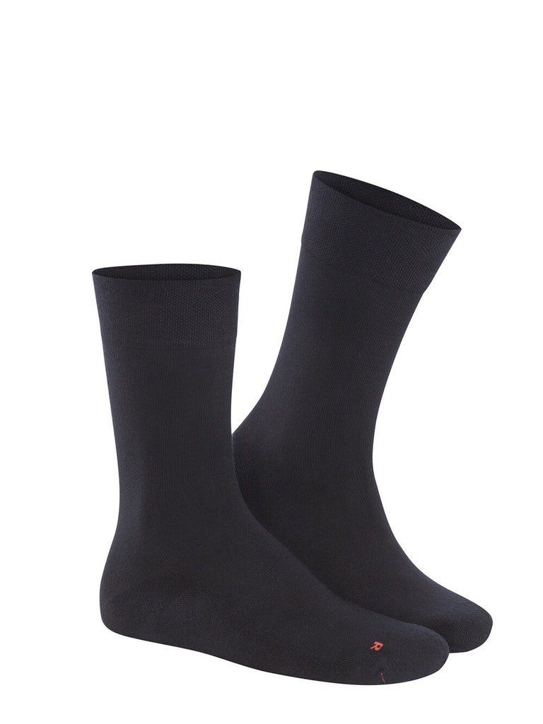 Hudson Komfortsocken Herren Socken AIR PLUSH (1-Paar) aus hautfreundlicher Baumwolle Schwarz