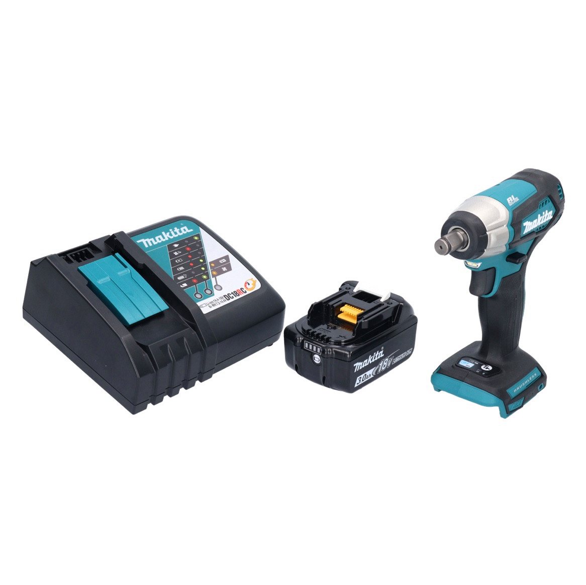Thumbnail - Makita Akku-Schlagschrauber DTW 181 RF Akku Schlagschrauber 18 V 210 Nm 1/2" Brushless + 2x Akku