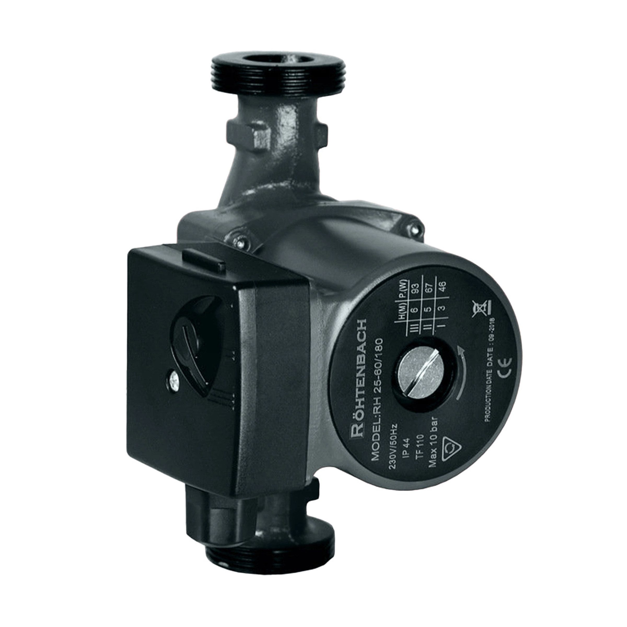 ROHTENBACH Umwälzpumpe Rohtenbach RH 25-60/180 Umwälzpumpe Heizungspumpe 180mm 6m (1-tlg)