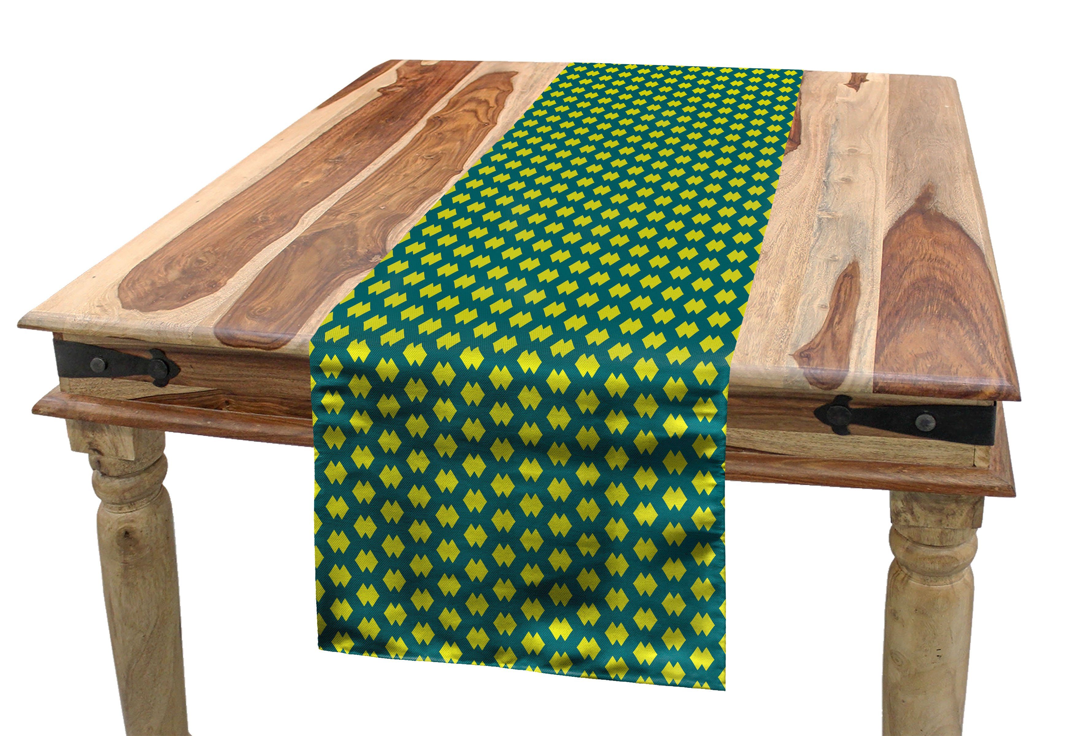 Abakuhaus Tischläufer Esszimmer Küche Rechteckiger Dekorativer Tischläufer, Abstrakt Natürliche Geometrische Artikel