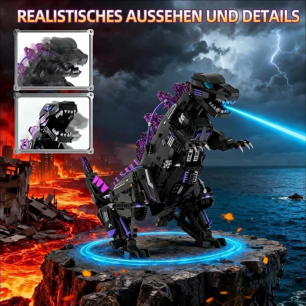 GarveeMore Lernspielzeug 5-in-1 Programmierbarer Dinosaurier Roboter Bausatz – Bild 4 von 5