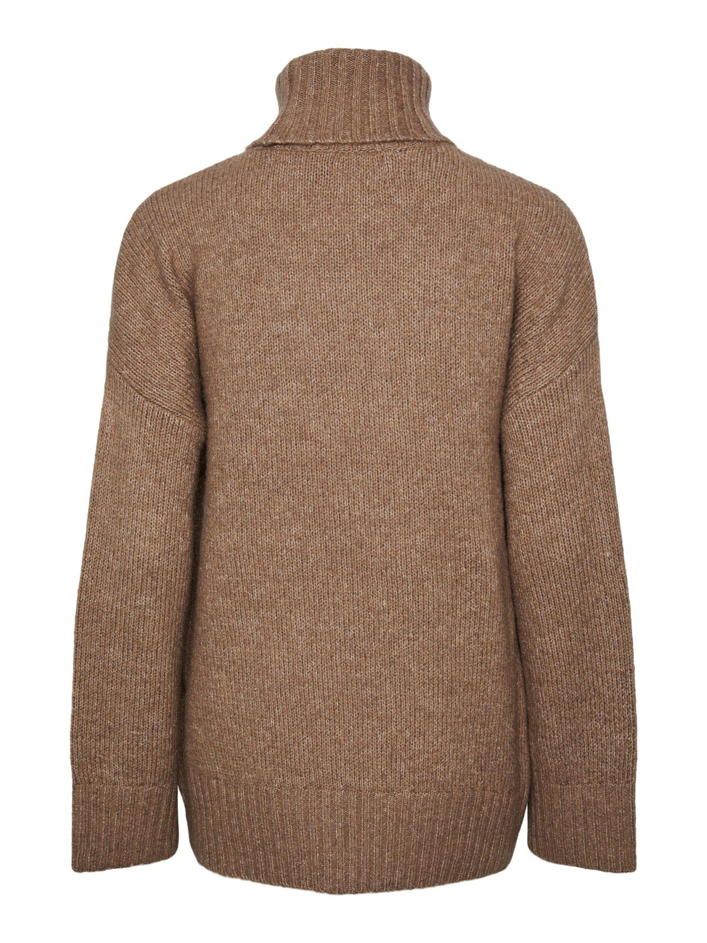 pieces Rollkragenpullover Nancy (1-tlg) Plain/ohne Details
