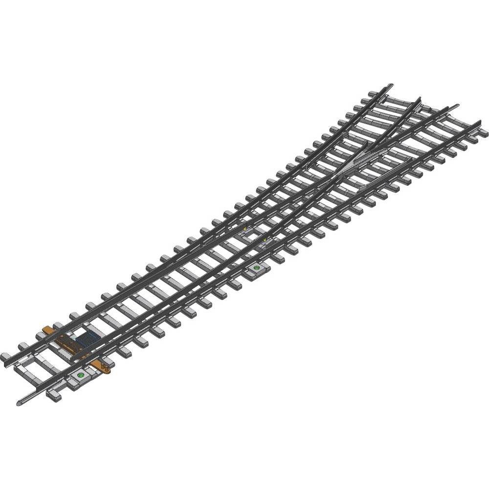 Modelleisenbahn-Set H0 Weiche links mit Betonschwellen