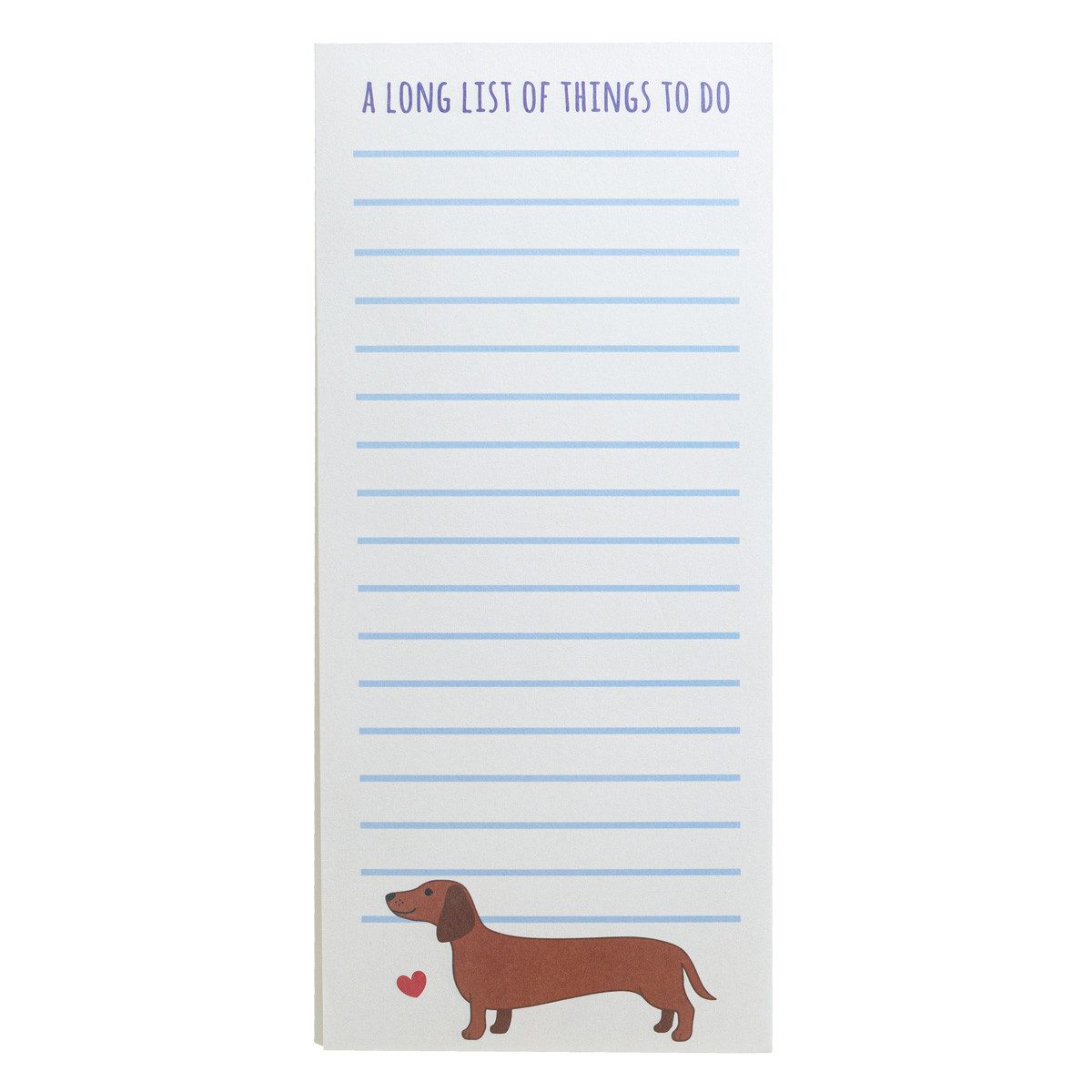 Sass & Belle Notizblock mit Magnet Dackel, Hummer, Sardine, Mediteran, ca. 21 x 9,5 x 0,7 cm