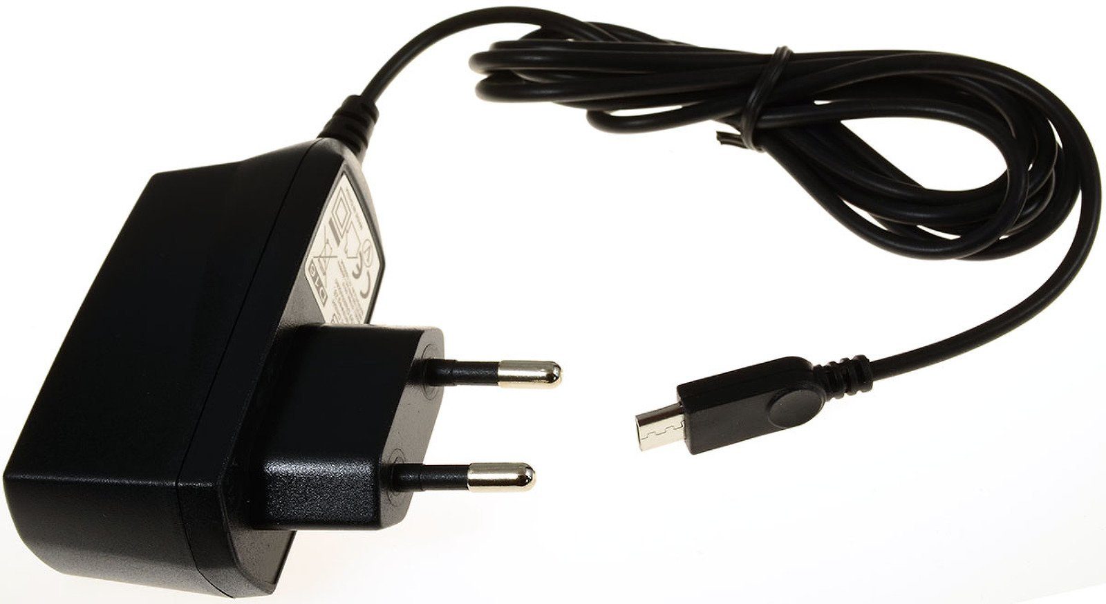 Powery Ladegerät/Netzteil mit Micro-USB 1A für Samsung Galaxy J3 SM-J300 Netzteil