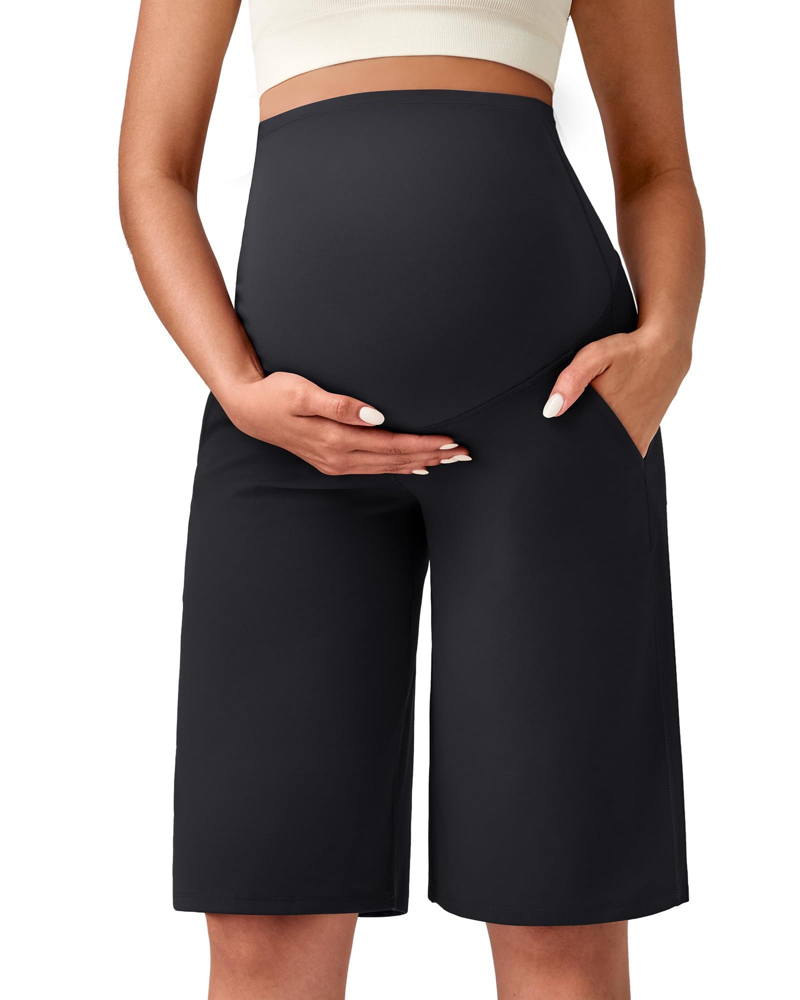 G4Free Umstandshose G4Free Damen Umstandssportshorts Umstandsleggings Schwa günstig online kaufen