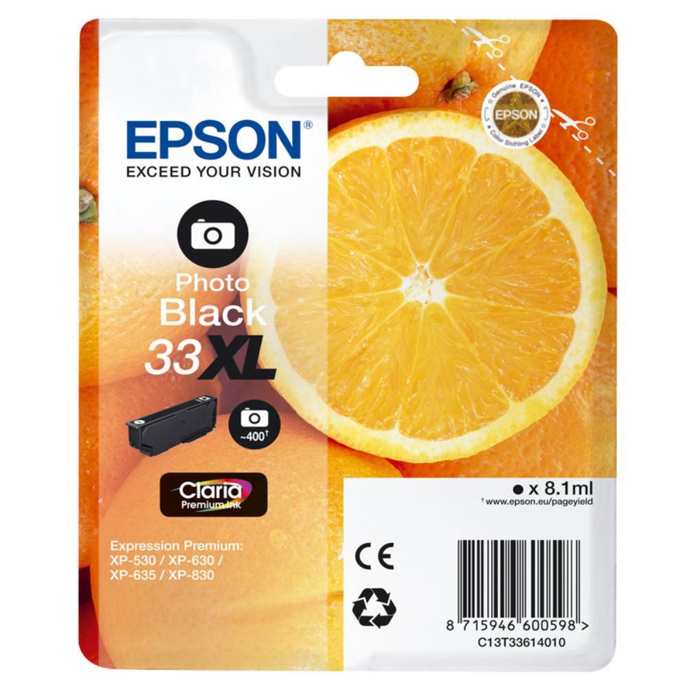 Epson 33XL / C13T33614010 Tinte Photo black (1-tlg) Nachfülltinte (x)