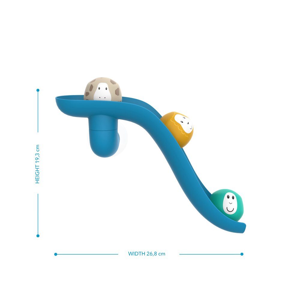 Bällen Badespielzeug Matchstick blau mit Rutschset Monkey Monkey Badespielzeug Matchstick