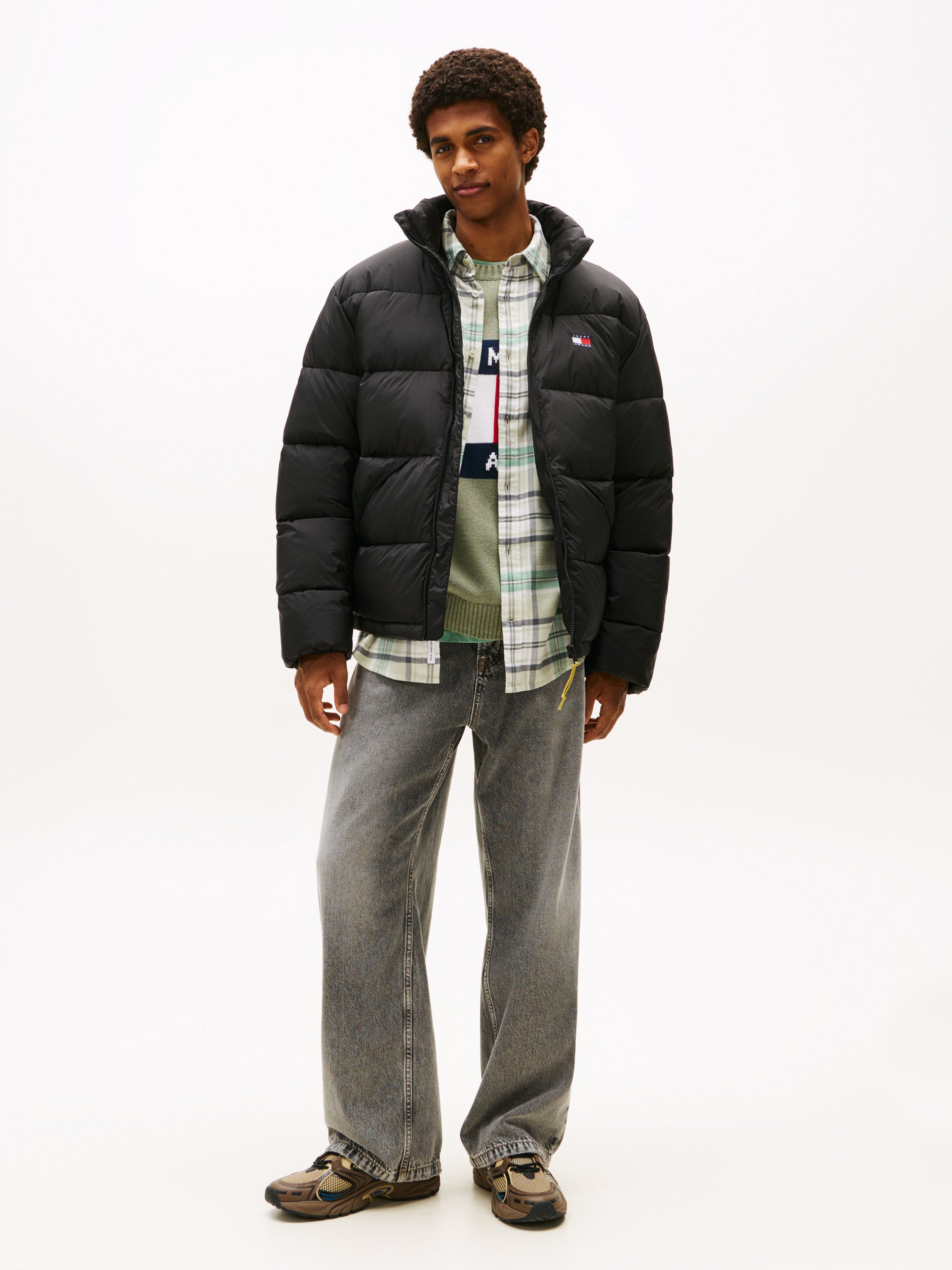 Tommy Jeans Steppjacke VAIL PUFFER Winterjacke Pufferjacket Regular fit mit Rundhalsausschnitt