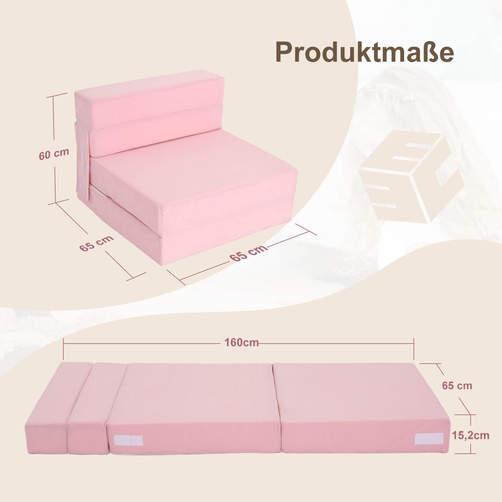 Klappmatratze 15,2 cm extra dicke klappbare günstig online kaufen