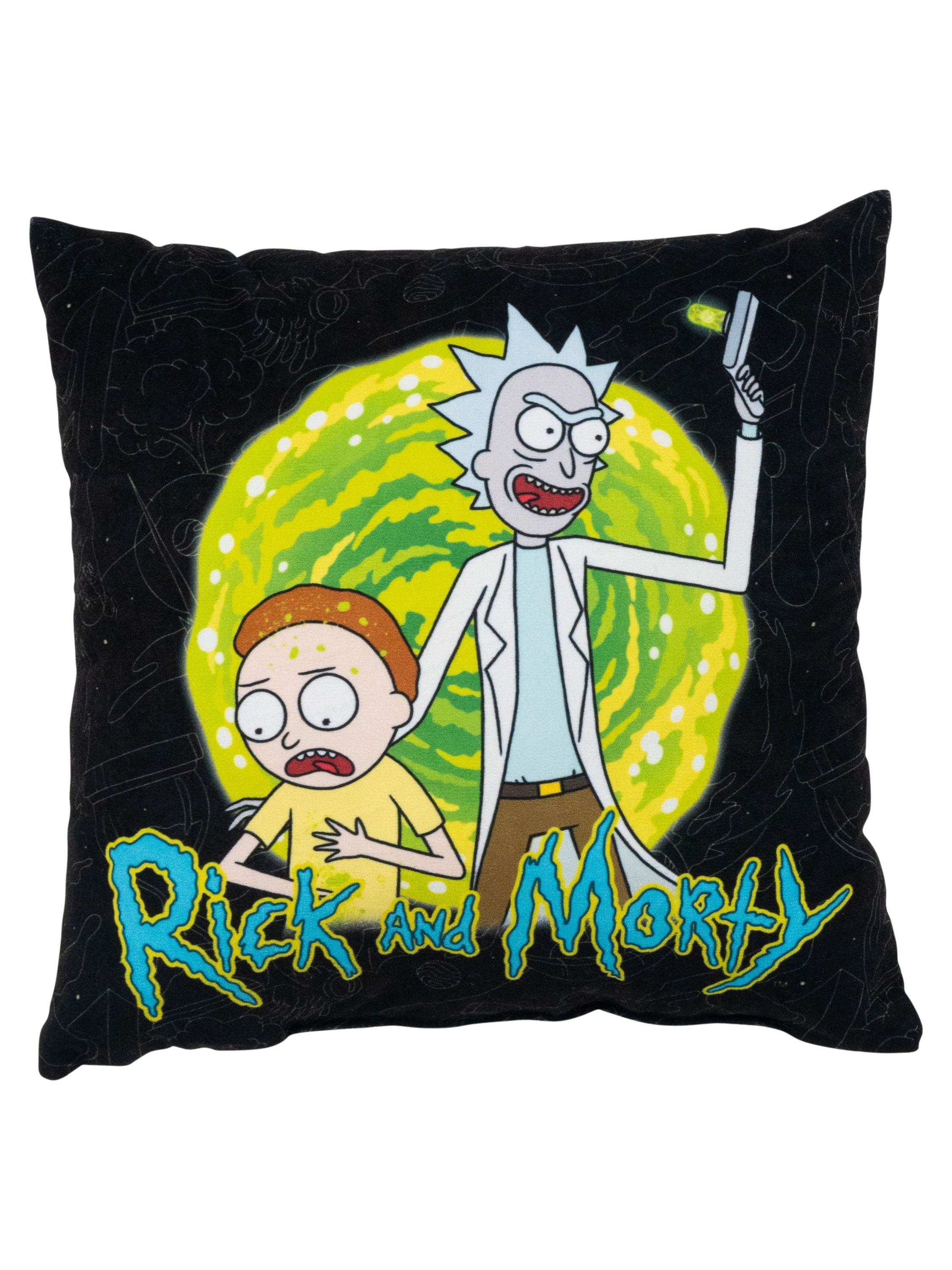 United Labels® Dekokissen Rick and Morty Kissen Sitzkissen Zierkissen Kopfk günstig online kaufen