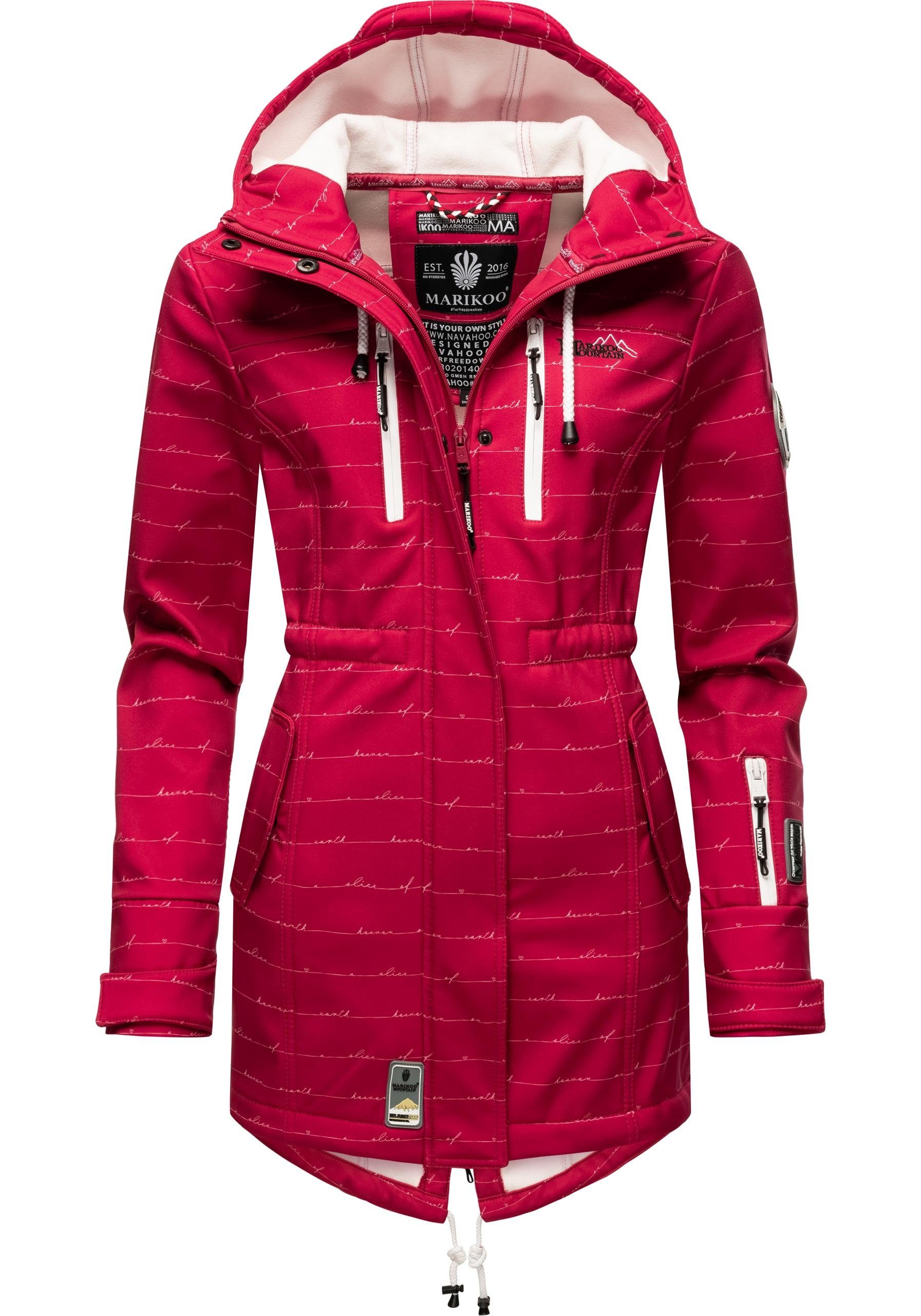 Marikoo Funktionsmantel Zimtzicke Softshell Parka mit Kapuze