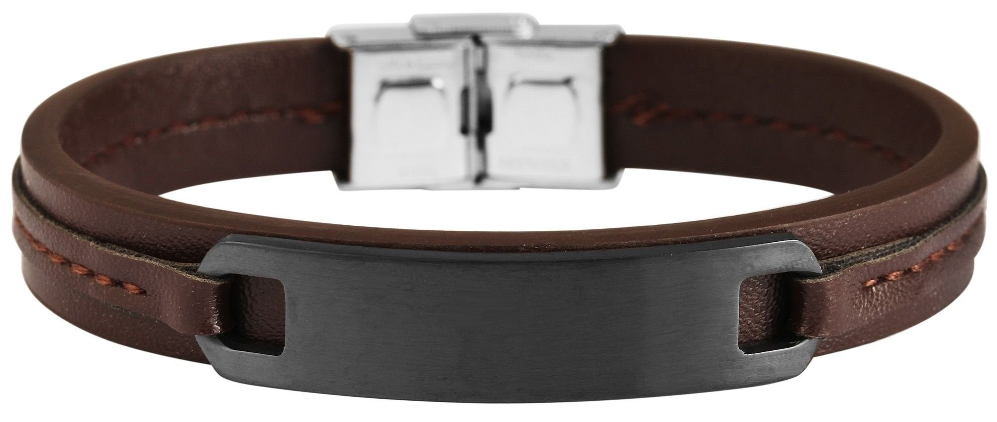 AKZENT Lederarmband Braun Jan (einzeln)