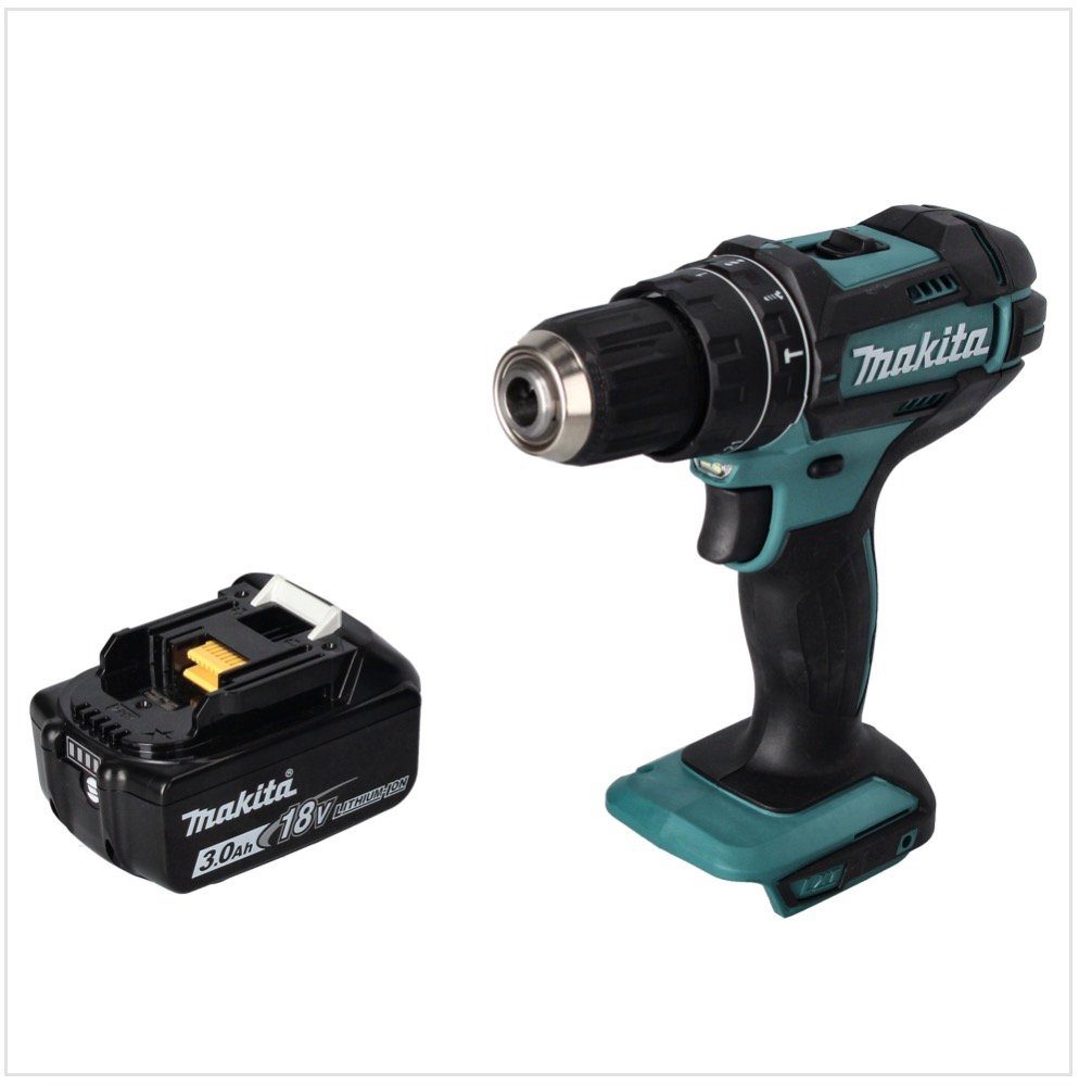 Makita Akku-Schlagbohrschrauber DHP 482 F1 Akku Schlagbohrschrauber 18 V 62 Nm + 1x Akku 3,0 Ah