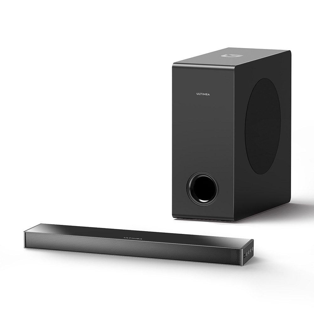 Ultimea Nova S40 Soundbar 2.1 Ultra-Slim-Soundbar (Virtual-Surround Sound System, 160 W, 5,25'' Subwoofer, Bluetooth 5.3, HDMI ARC)