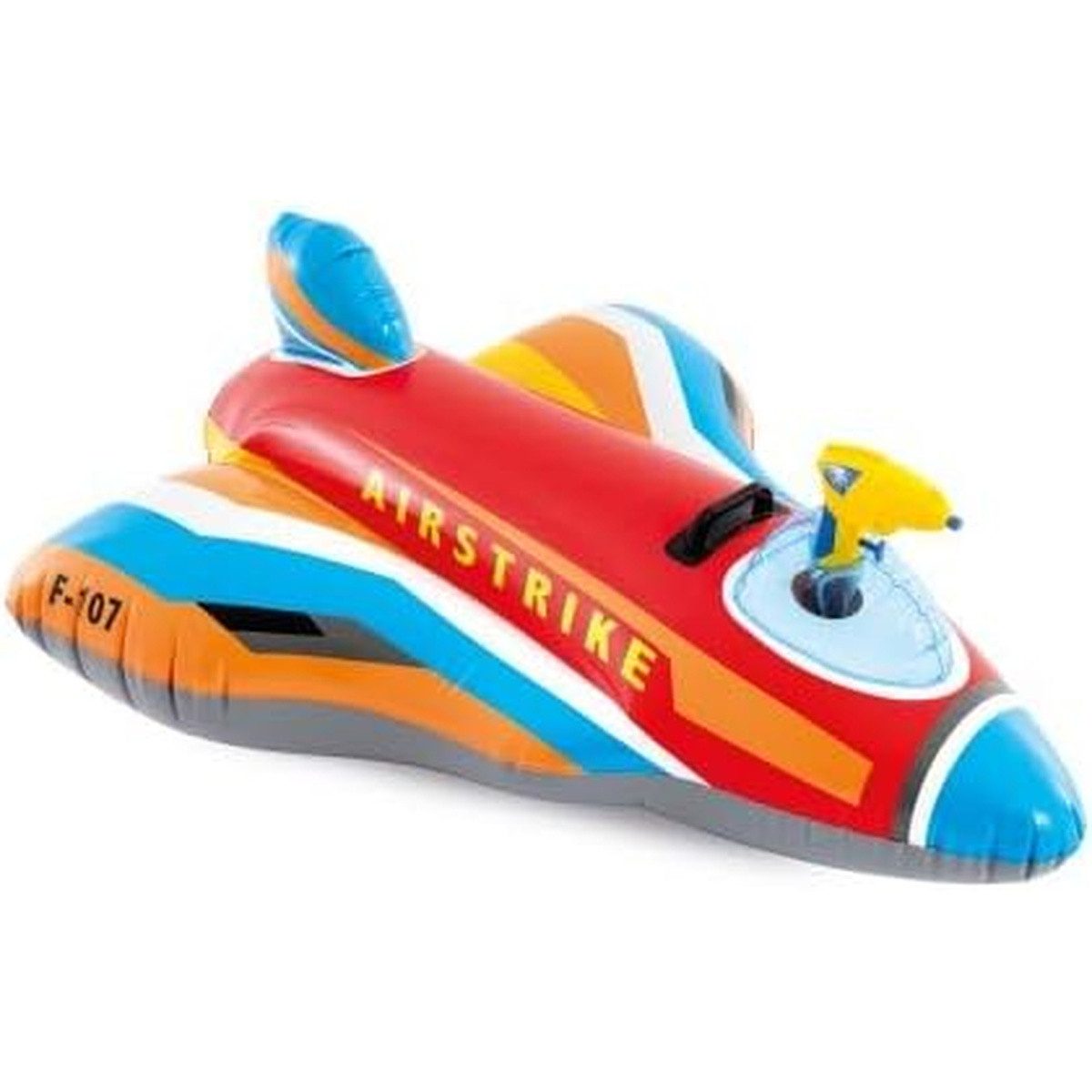 Intex Schwimmtier Ride-On Jet Fighter 117x104cm, mit integrierter Wasserspritzfunktion