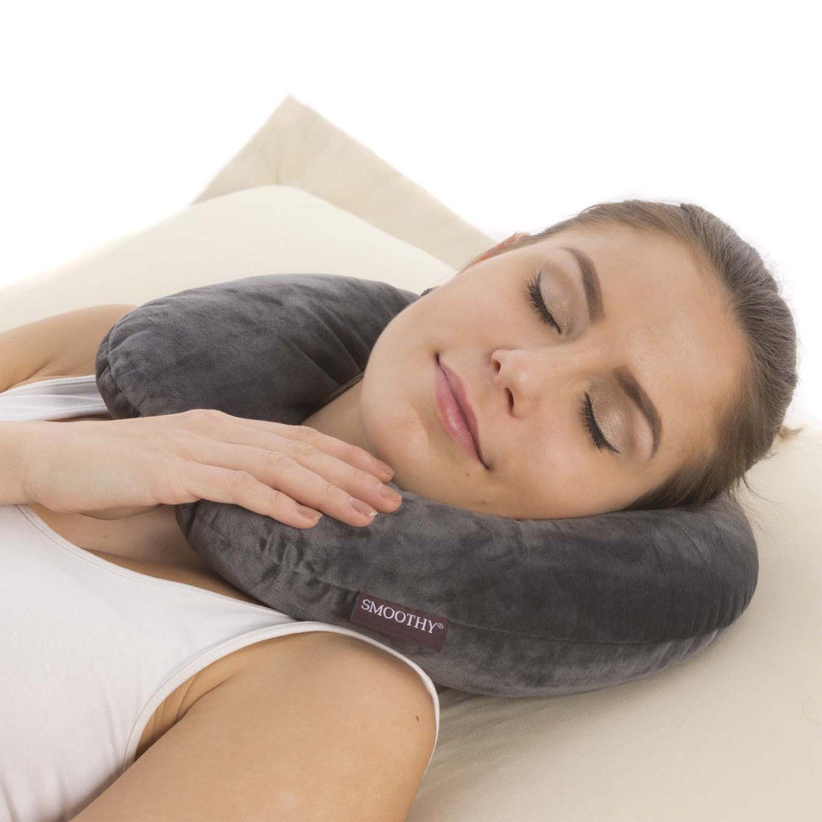 Smoothy Nackenkissen SMOOTHY Reisekissen–Ergonomisches Nackenkissen mit Mic günstig online kaufen