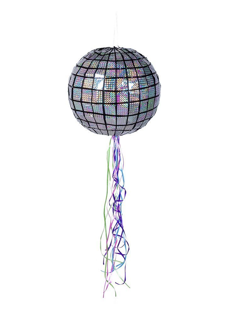 Boland Pinata Discokugel Zieh-Piñata, Gibt Deiner Party ein schlagendes Argument: Figur zum Befüllen mit