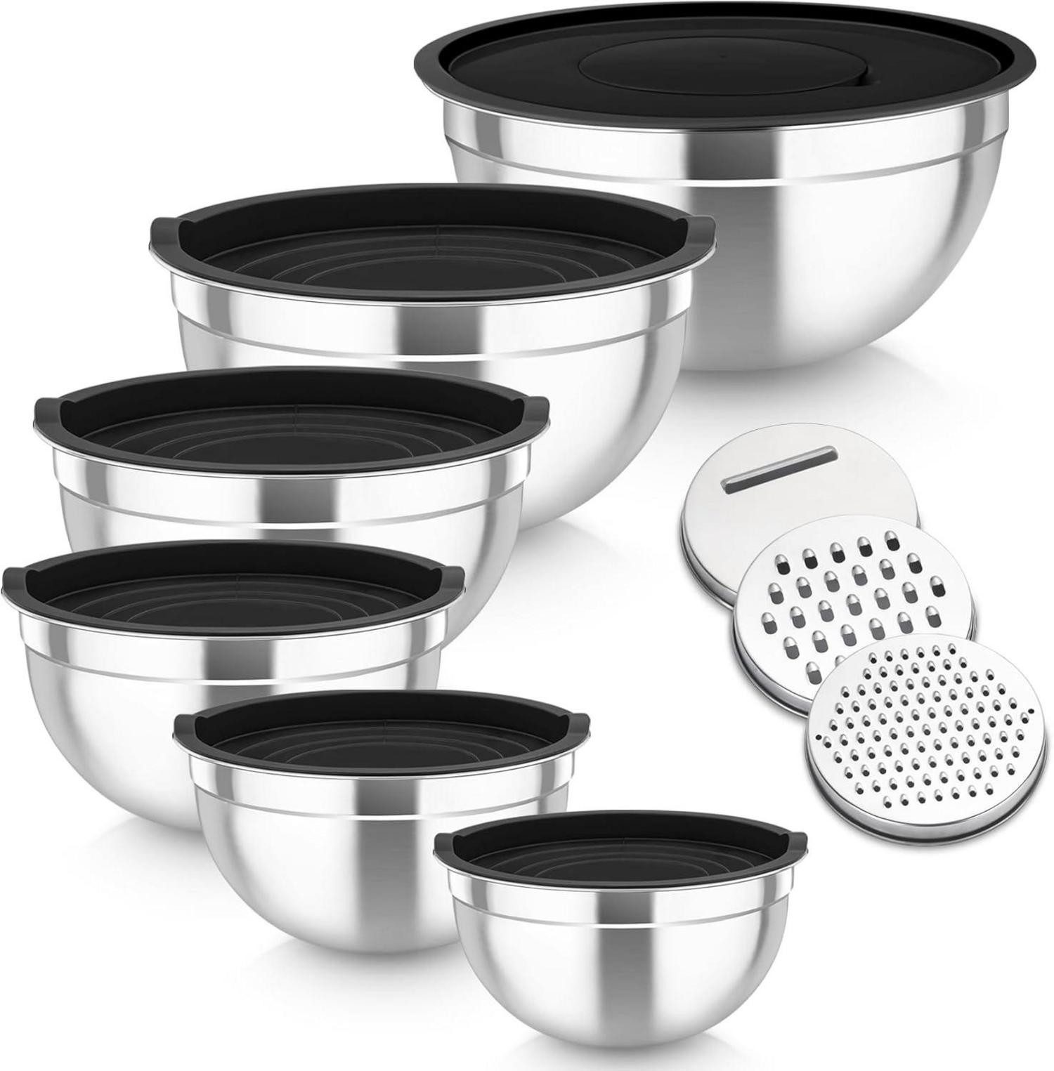 LuxusKollektion Küchenorganizer-Set Rührschüssel Set Edelstahl mit günstig online kaufen