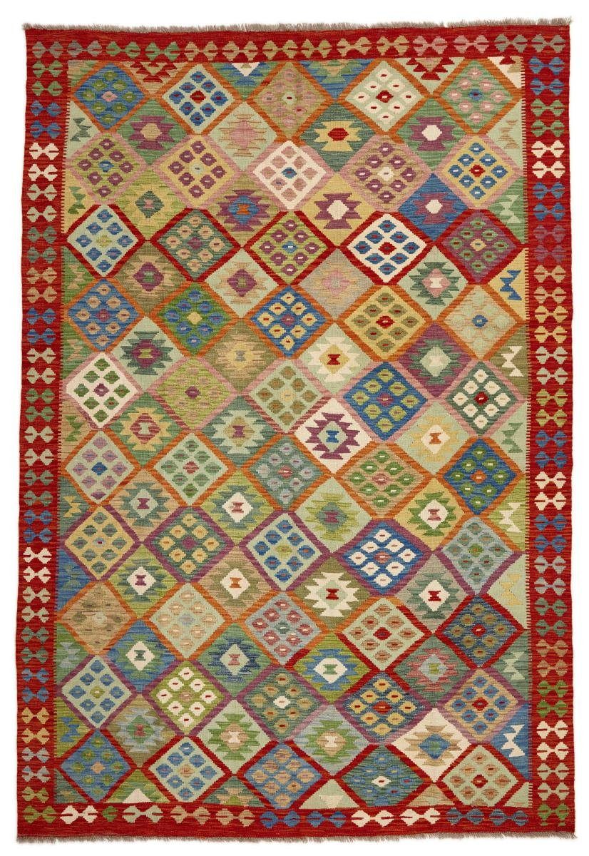 Orientteppich Kelim Afghan mm Handgewebter Nain 208x303 Orientteppich, rechteckig, Höhe: Trading, 3
