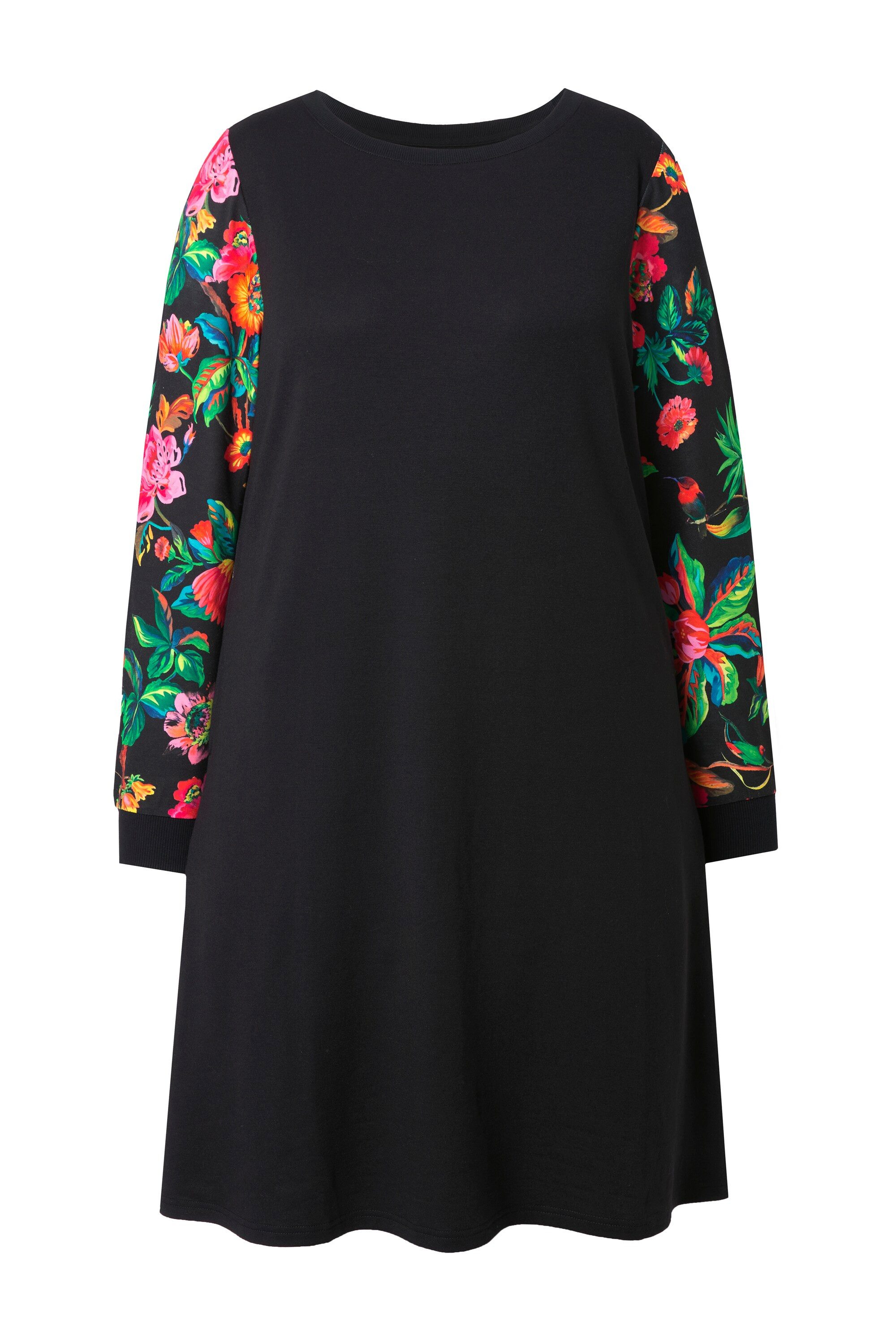 MIAMODA Jerseykleid Sweatkleid A-Linie Langarm mit Muster günstig online kaufen