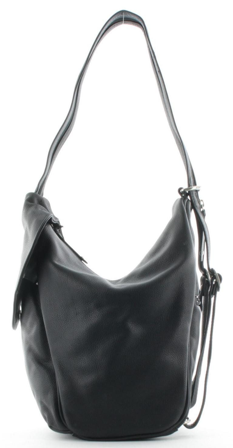 Prato Cityrucksack LM Asif Leder City Rucksack L7 schwarz (1-tlg), Leder