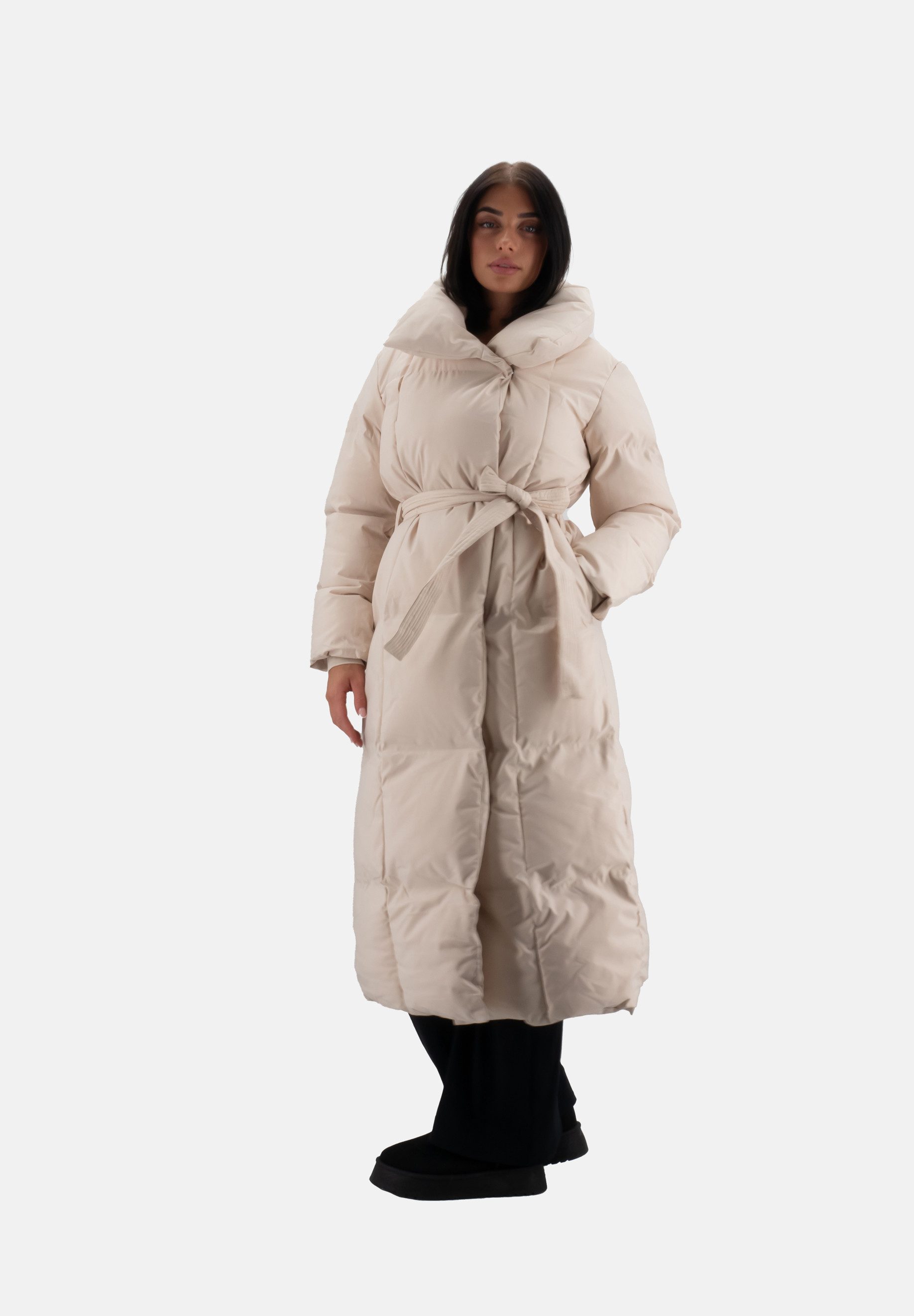 Elara Steppjacke Elara langer Damen Puffermantel günstig online kaufen