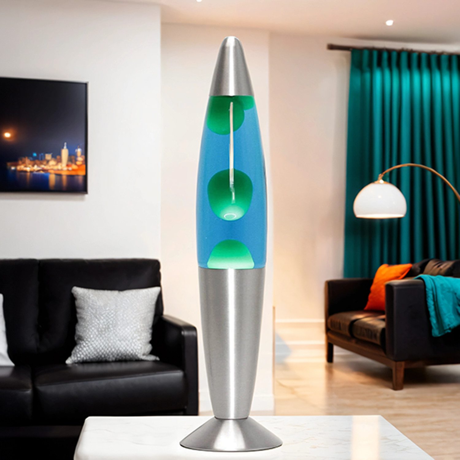 Licht-Erlebnisse Lavalampe TIMMY, Warmweiß, Retro Tischlampe günstig online kaufen