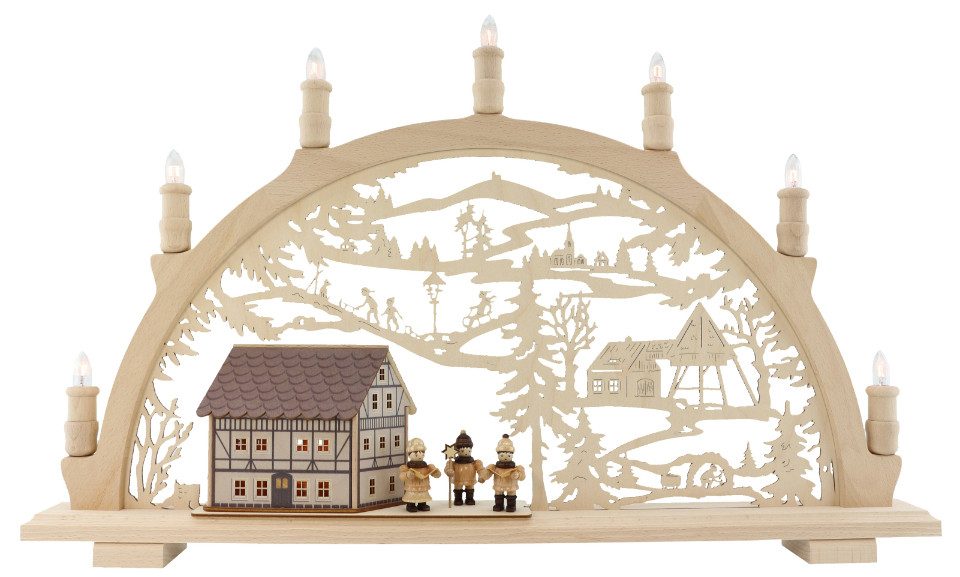 Lenk und Sohn Osterhase Lenk und Sohn Schwibbogen Fachwerkhaus Sternsänger