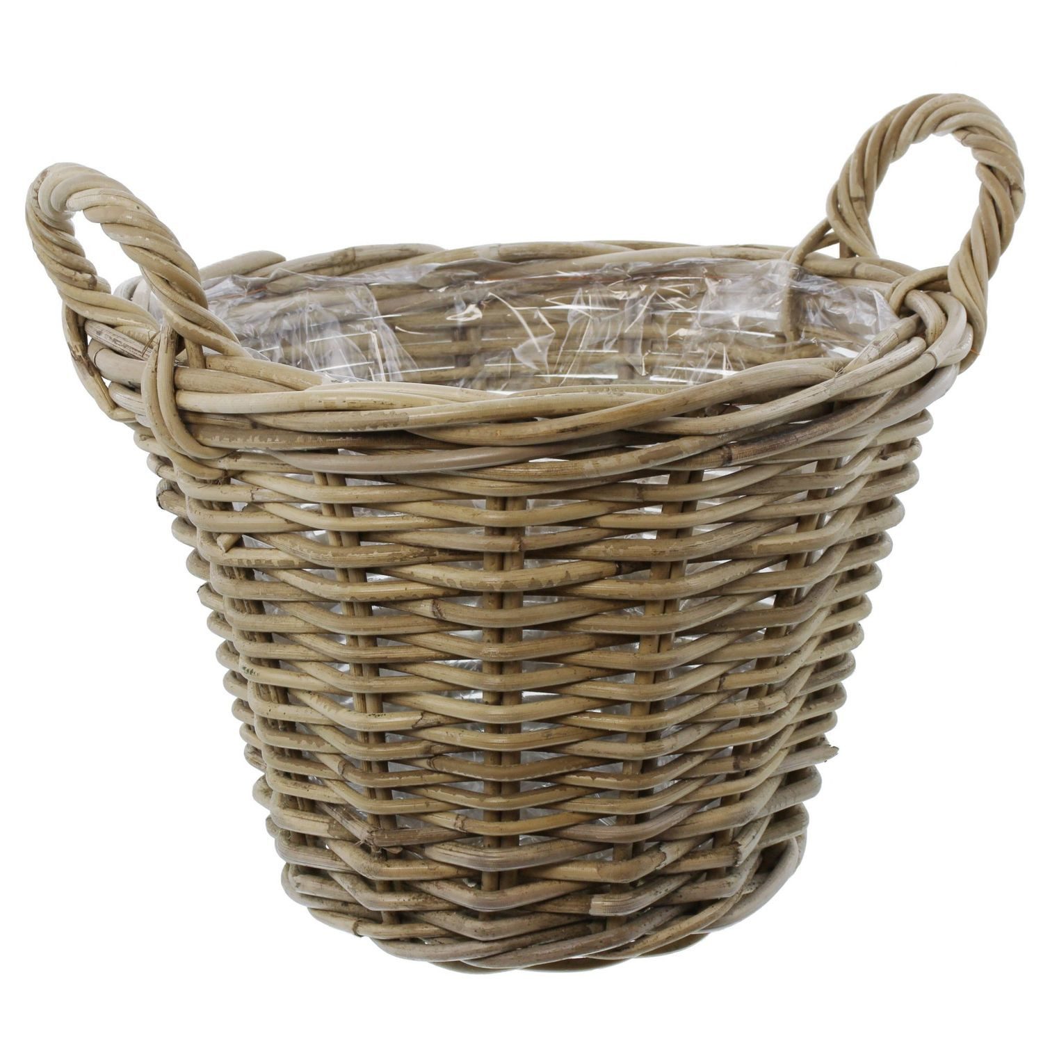 Frank Flechtwaren Blumenkasten, Pflanzkorb Rattan mittel