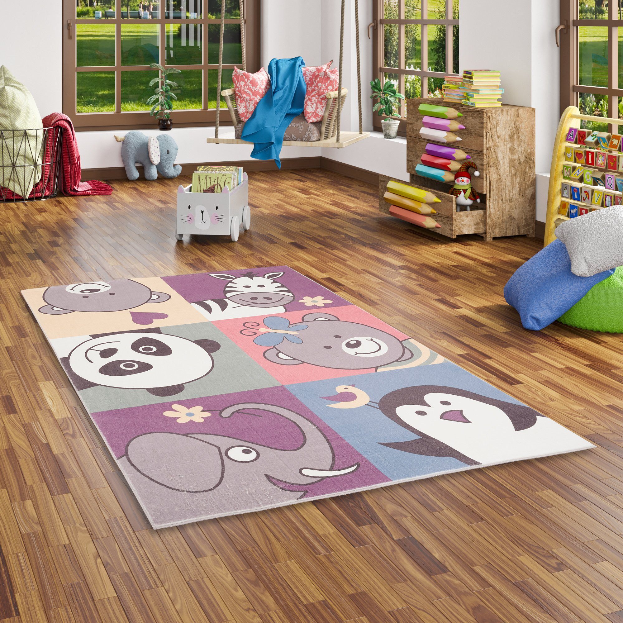 Pergamon Kinderteppich Fellteppich Plush Kids Lustige günstig online kaufen