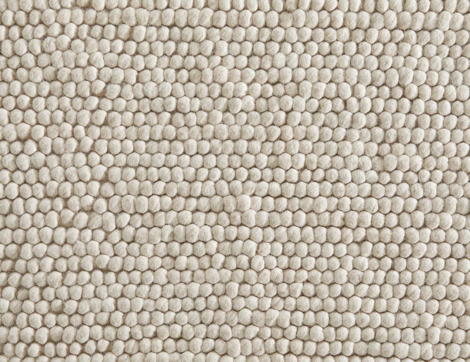 TaraCarpet Wollteppich TaraCarpet Bubble Moderner Schlingenteppich aus reiner Schurwolle, rechteckig, Höhe: 20 mm, Wollteppich weiß Wohnzimmer Schlafzimmer Essz – Bild 3 von 5
