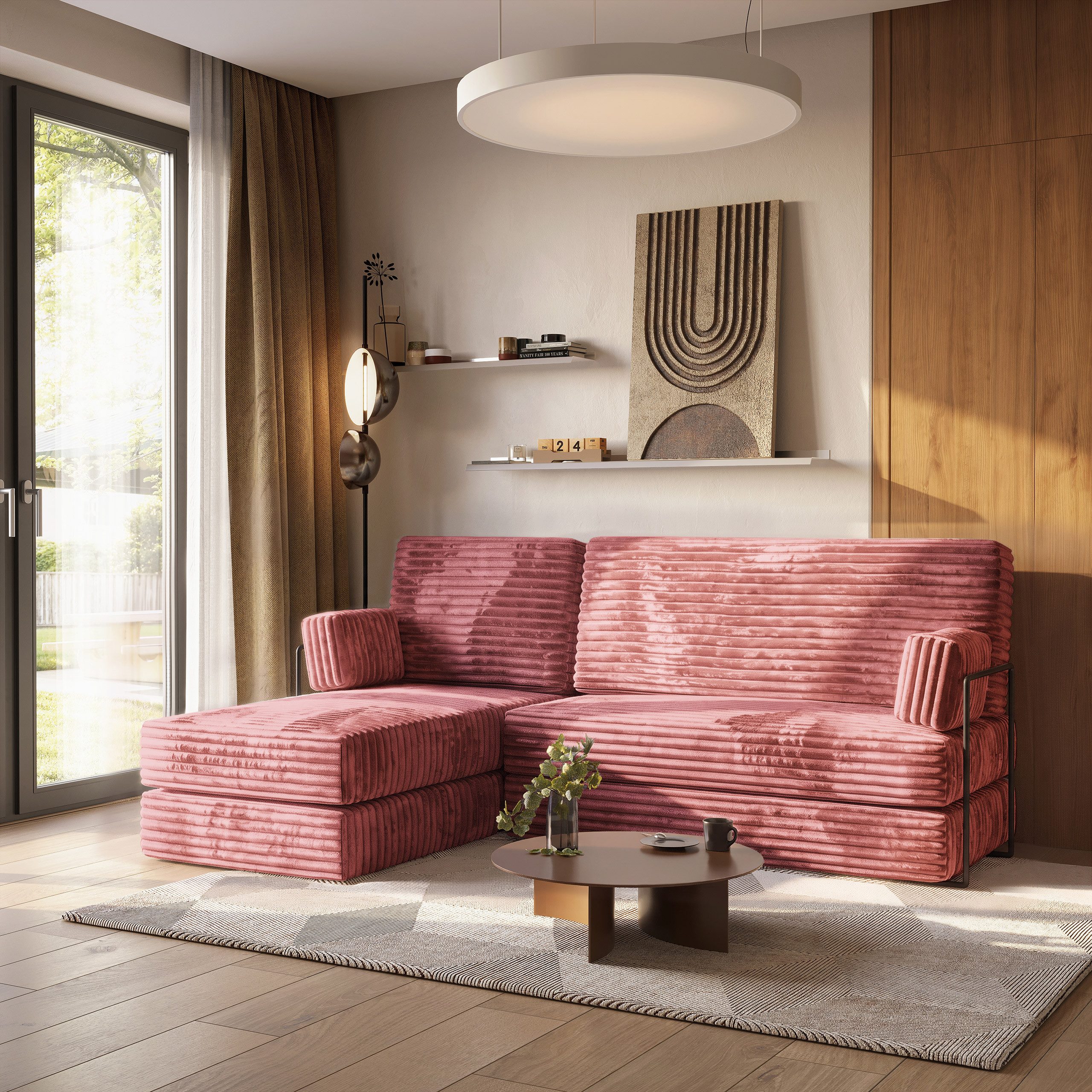 Masseno Ecksofa NOTIA modulares Boneless Sofa mit Schlaffunktion