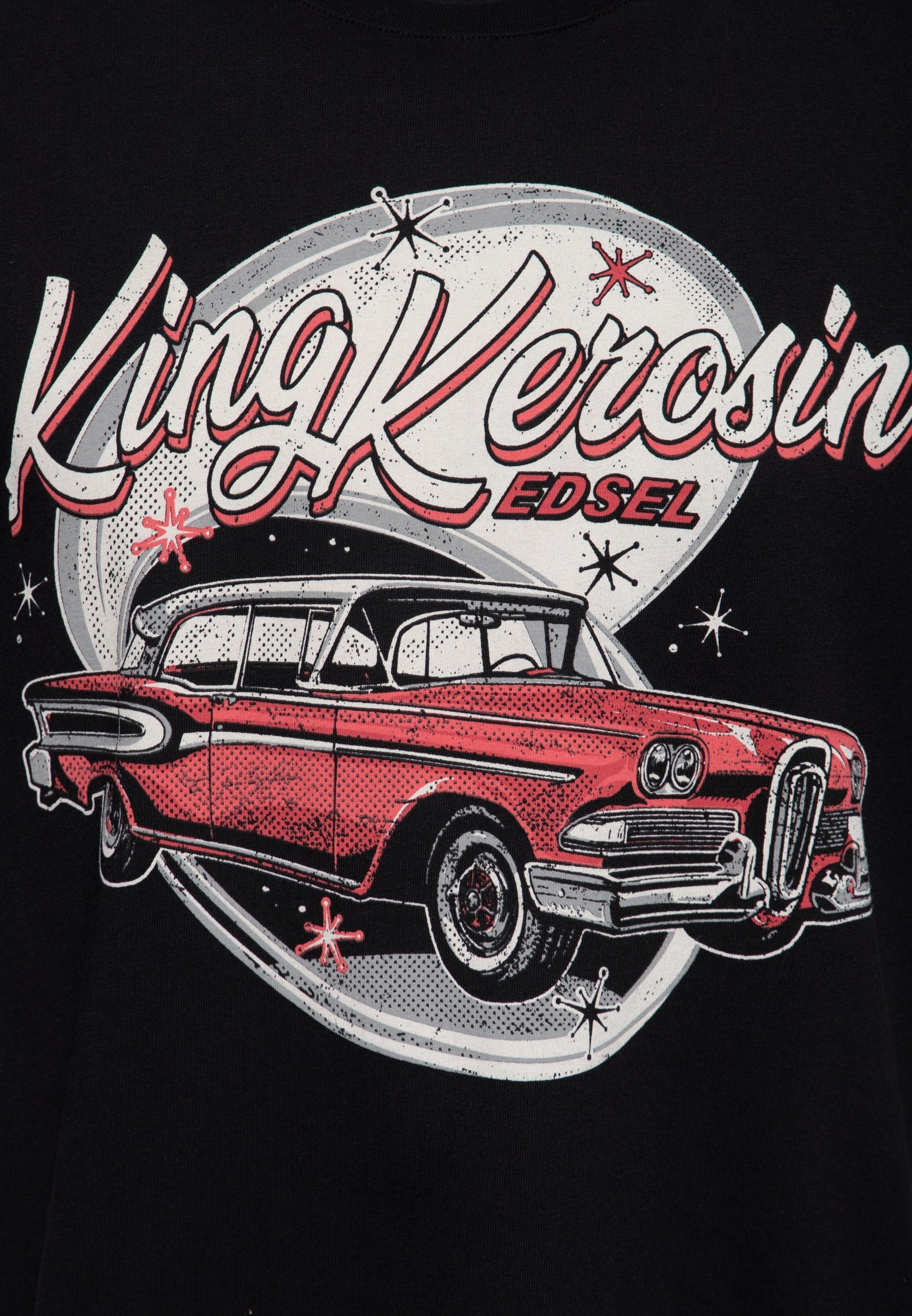 KingKerosin Print-Shirt mit Edsel Classic Artwork - schwarz Car