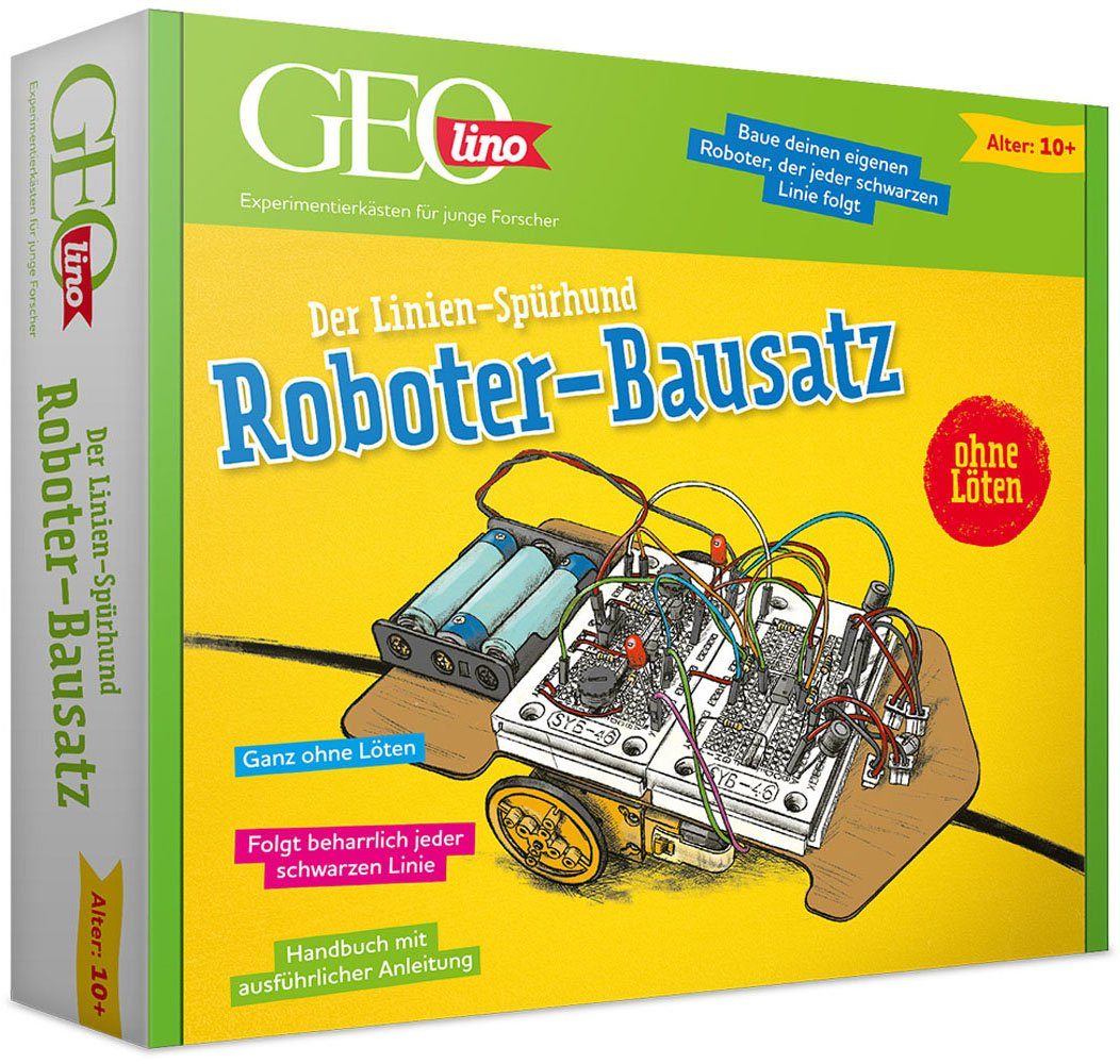 Image of Franzis Modellbausatz »GEOlino, Roboter-Bausatz Linienspürhund«, zum Stecken