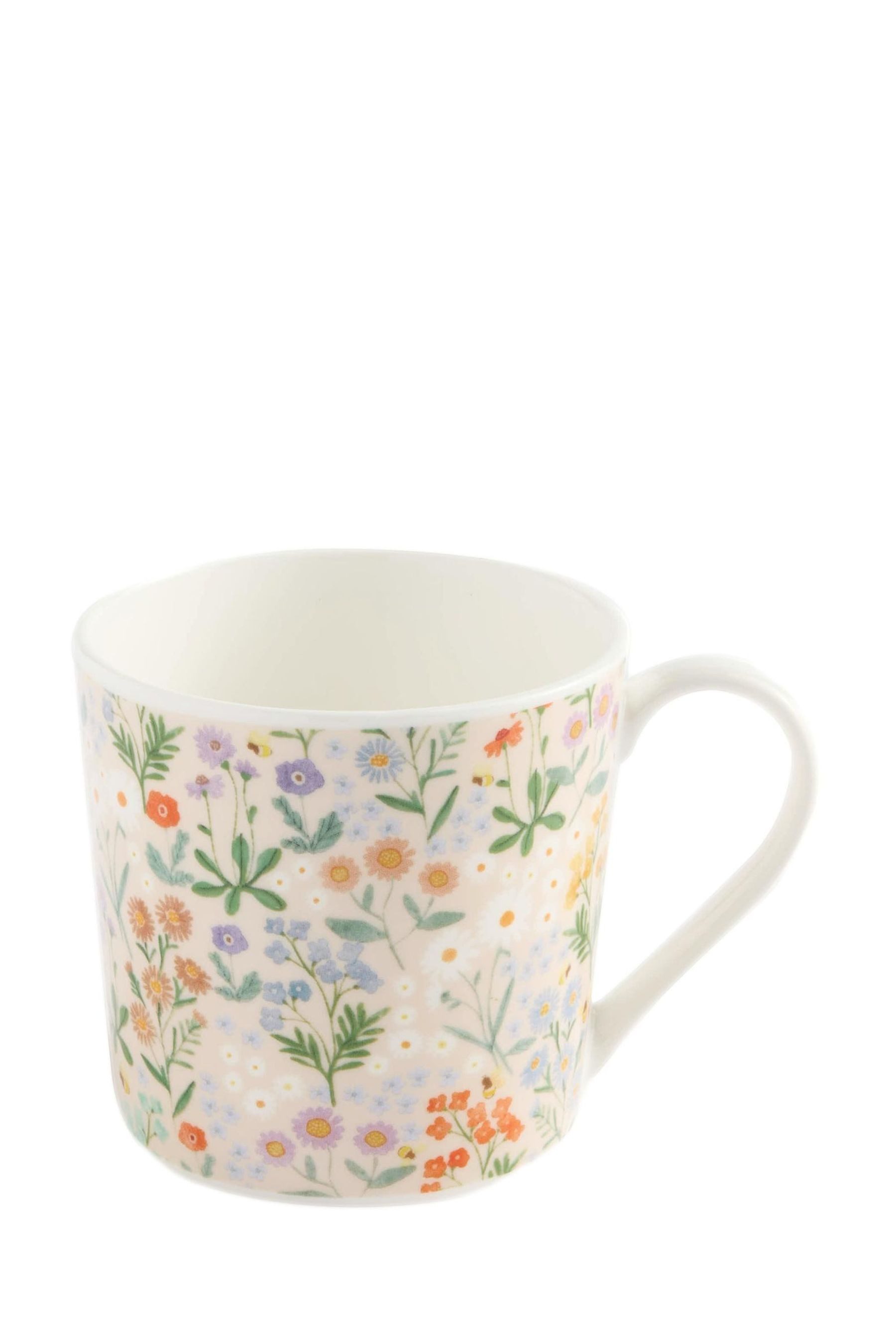 Becher Maisie Tasse aus feinem Porzellan mit Blumenmuster