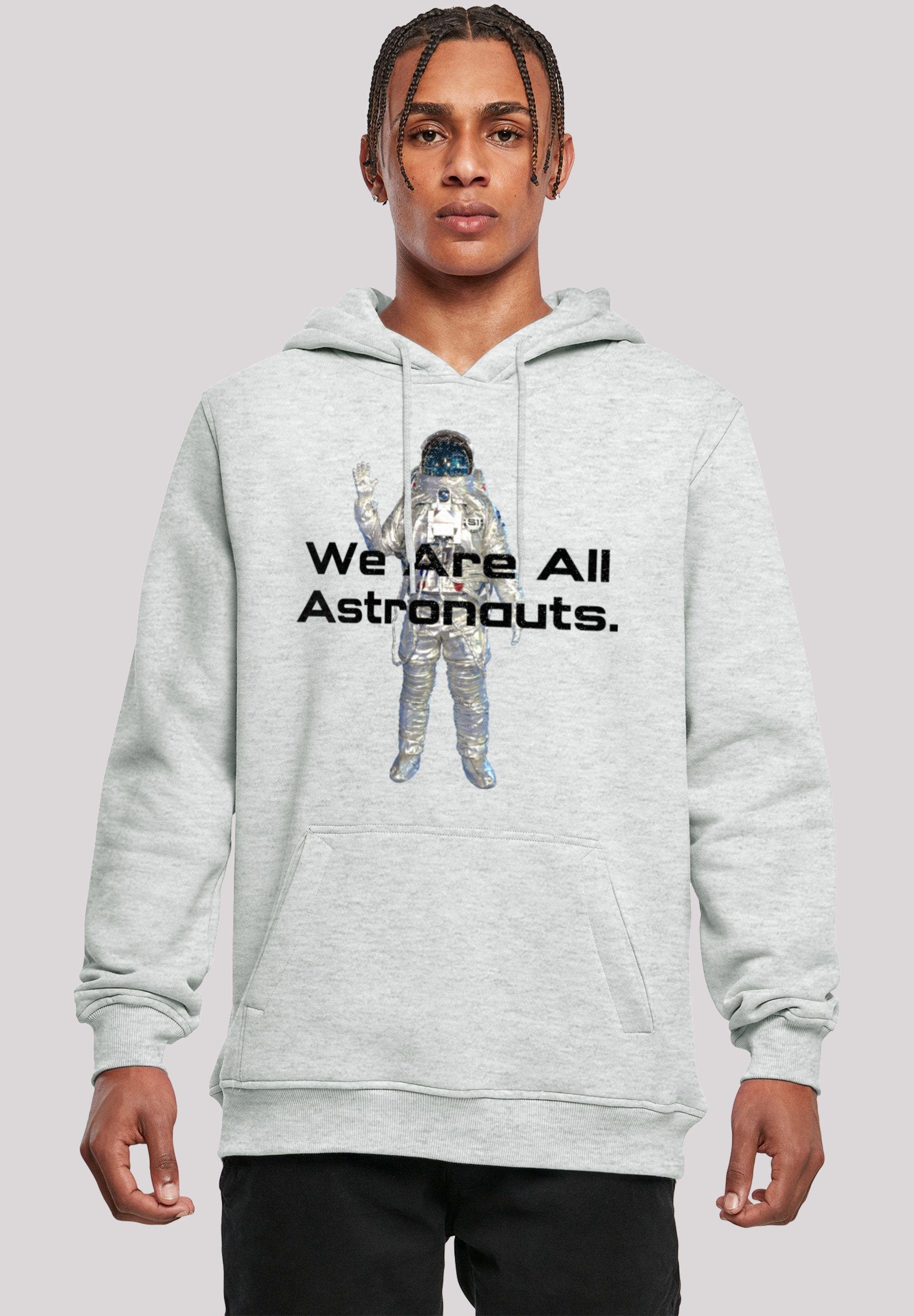Kapuze We are all astronauts Verstellbare Kapuzenpullover und SpaceOne Print, F4NT4STIC PHIBER Kängurutasche geräumige