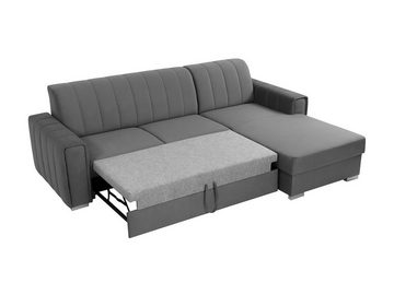 MIRJAN24 Ecksofa Kenzo, mit Bettkasten und Schlaffunktion, Polsterecke, L-Form Couch