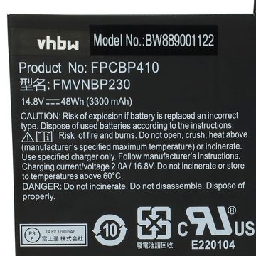 vhbw Ersatz für Fujitsu FPCBP410, FMVNBP230, FPB0304 für Notebook / Computer (3300mAh, 14,8V, Li-Polymer) Laptop-Akku 3300 mAh